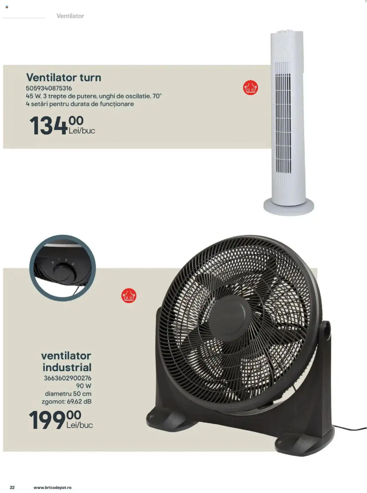 Catalog Brico Depot 27 Iunie - 30 August 2025 | Pagina 22 | Produse: Ventilator