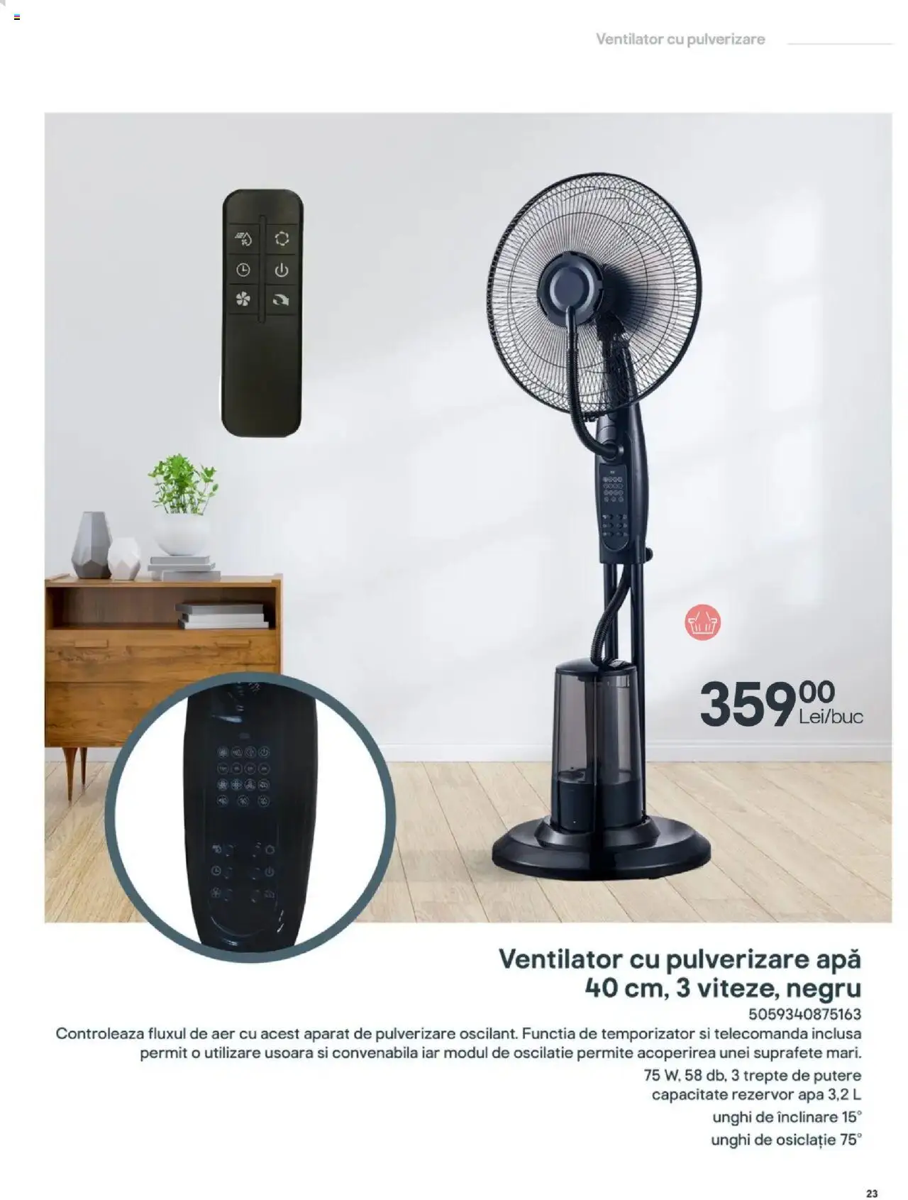 Catalog Brico Depot 27 Iunie - 30 August 2025 | Pagina 23 | Produse: Ventilator, Apă
