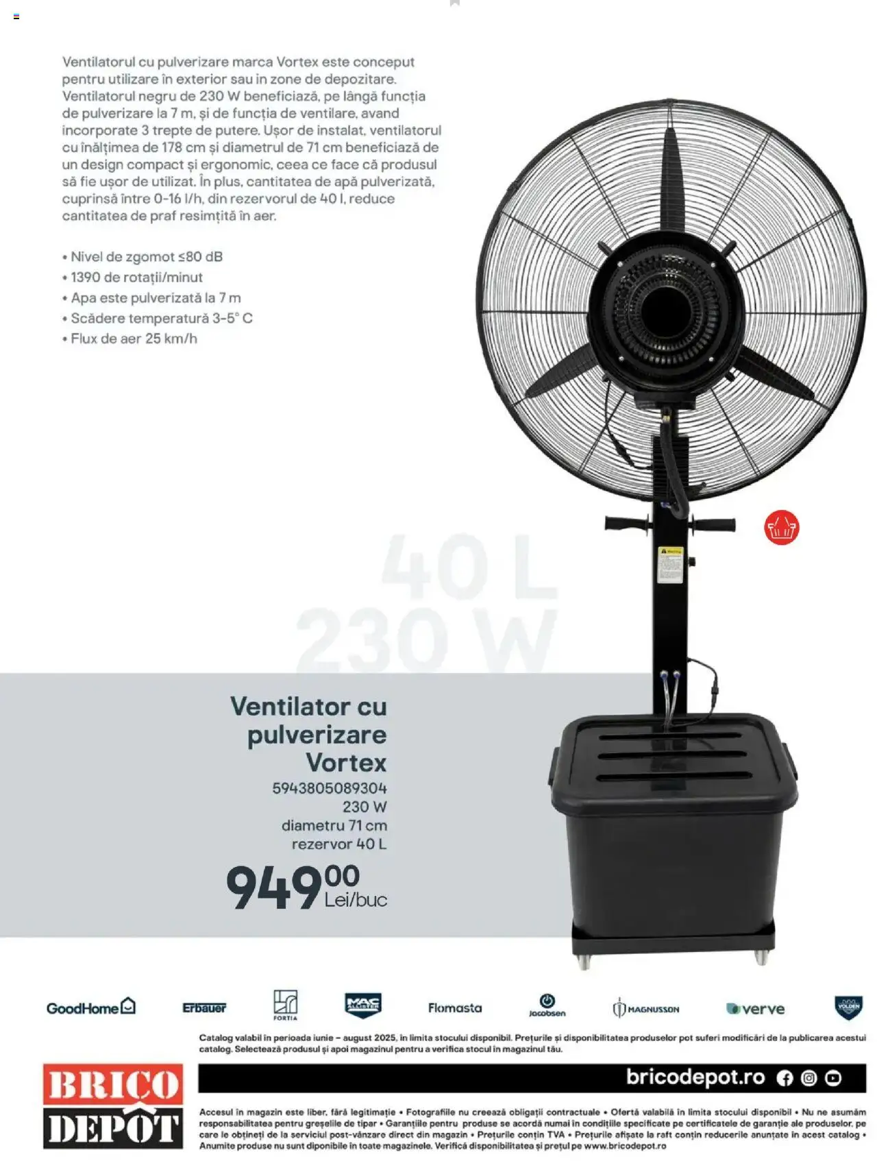 Catalog Brico Depot 27 Iunie - 30 August 2025 | Pagina 24 | Produse: Ventilator, Raft, Apă