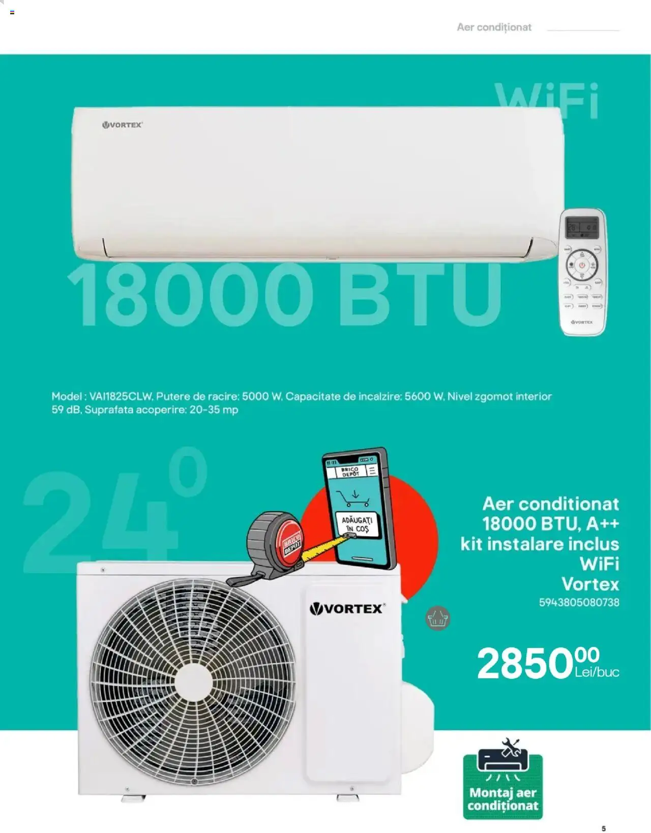 Catalog Brico Depot 27 Iunie - 30 August 2025 | Pagina 5 | Produse: Aer Condiționat, Coș