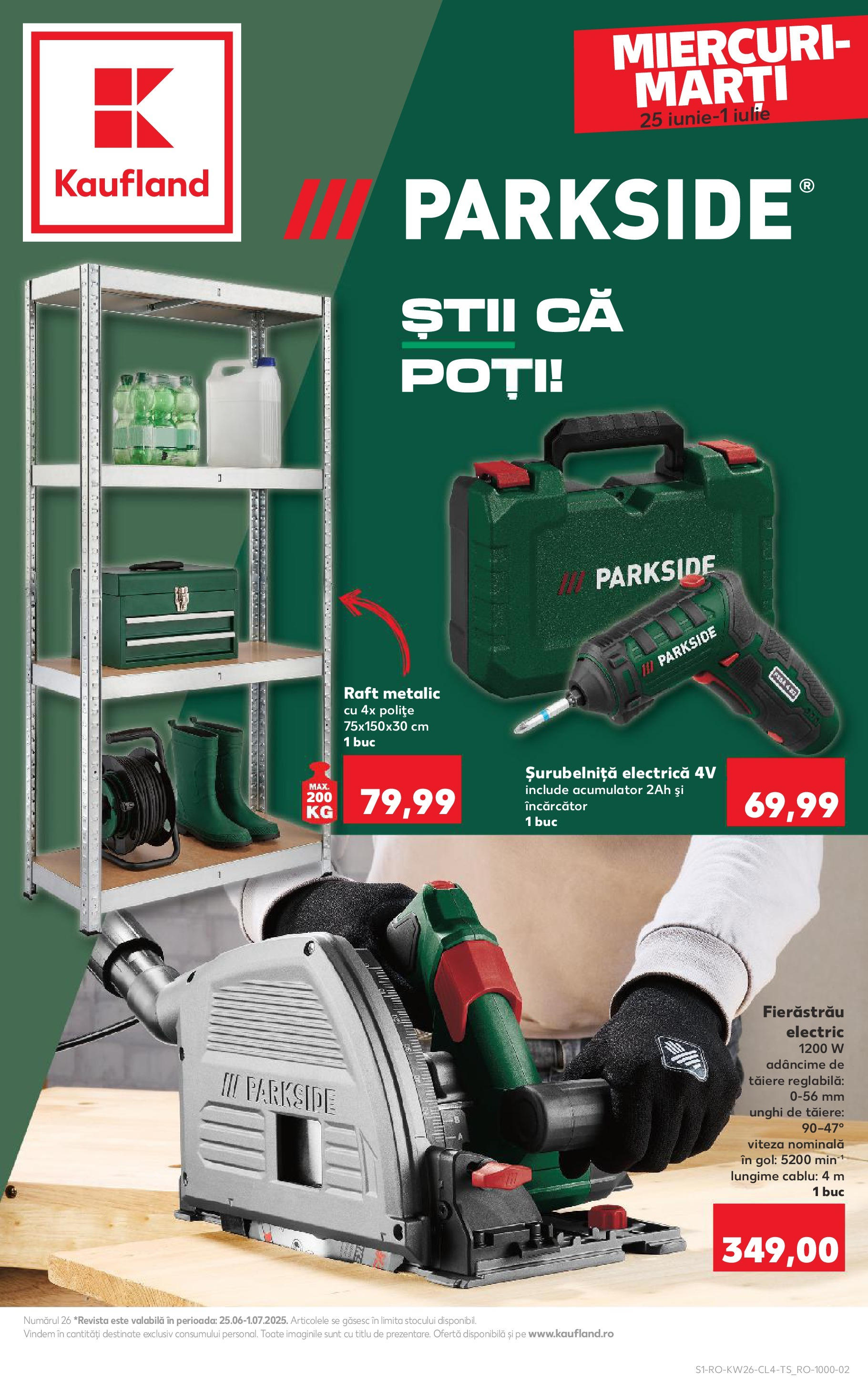 Catalog Kaufland 25 - 30 Iunie 2025 | Pagina 1 | Produse: Încărcător, Cablu, Raft, Makarna sosu
