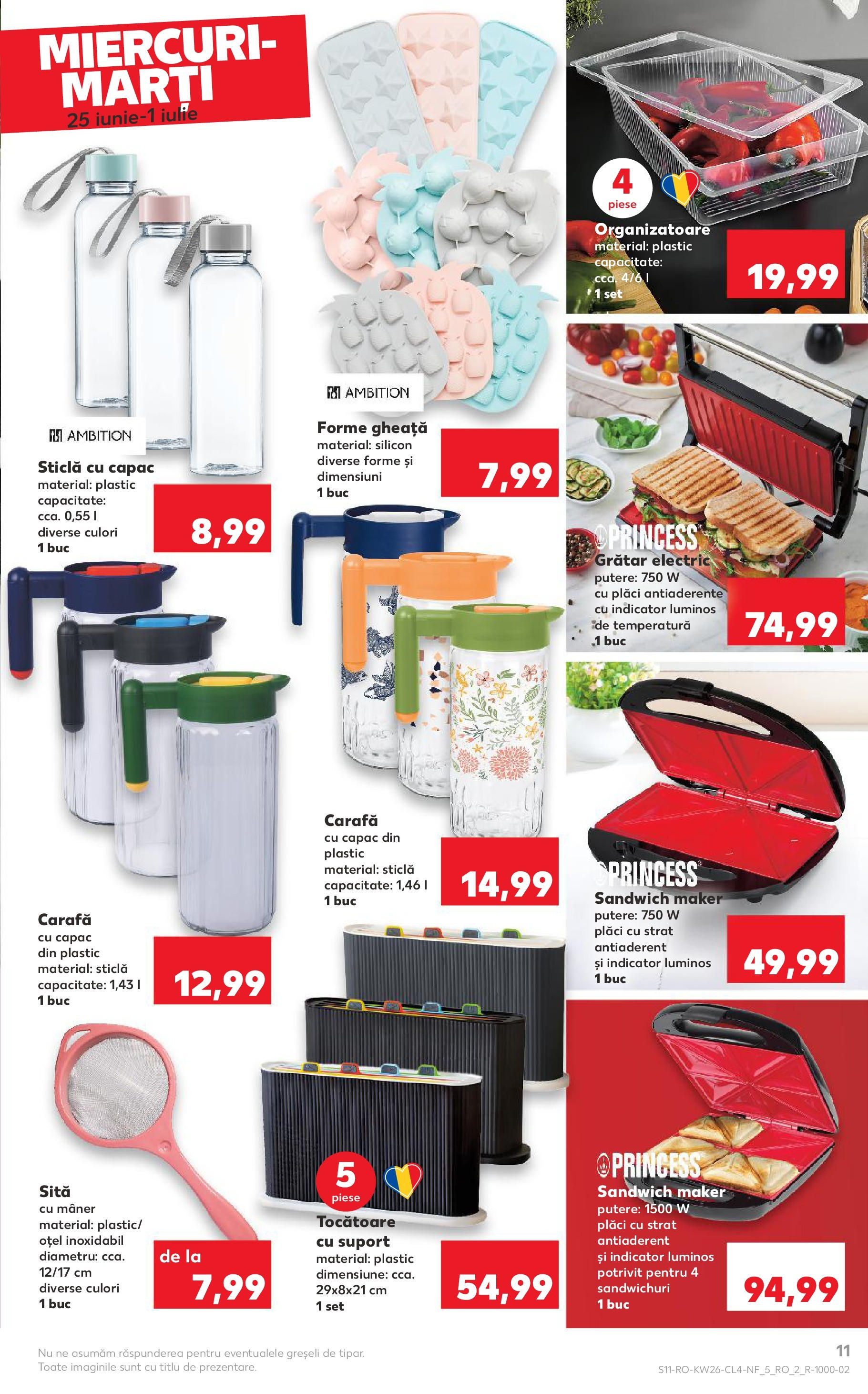 Catalog Kaufland 25 - 30 Iunie 2025 | Pagina 11 | Produse: Sită, Grătar, Su sebili, Carafă