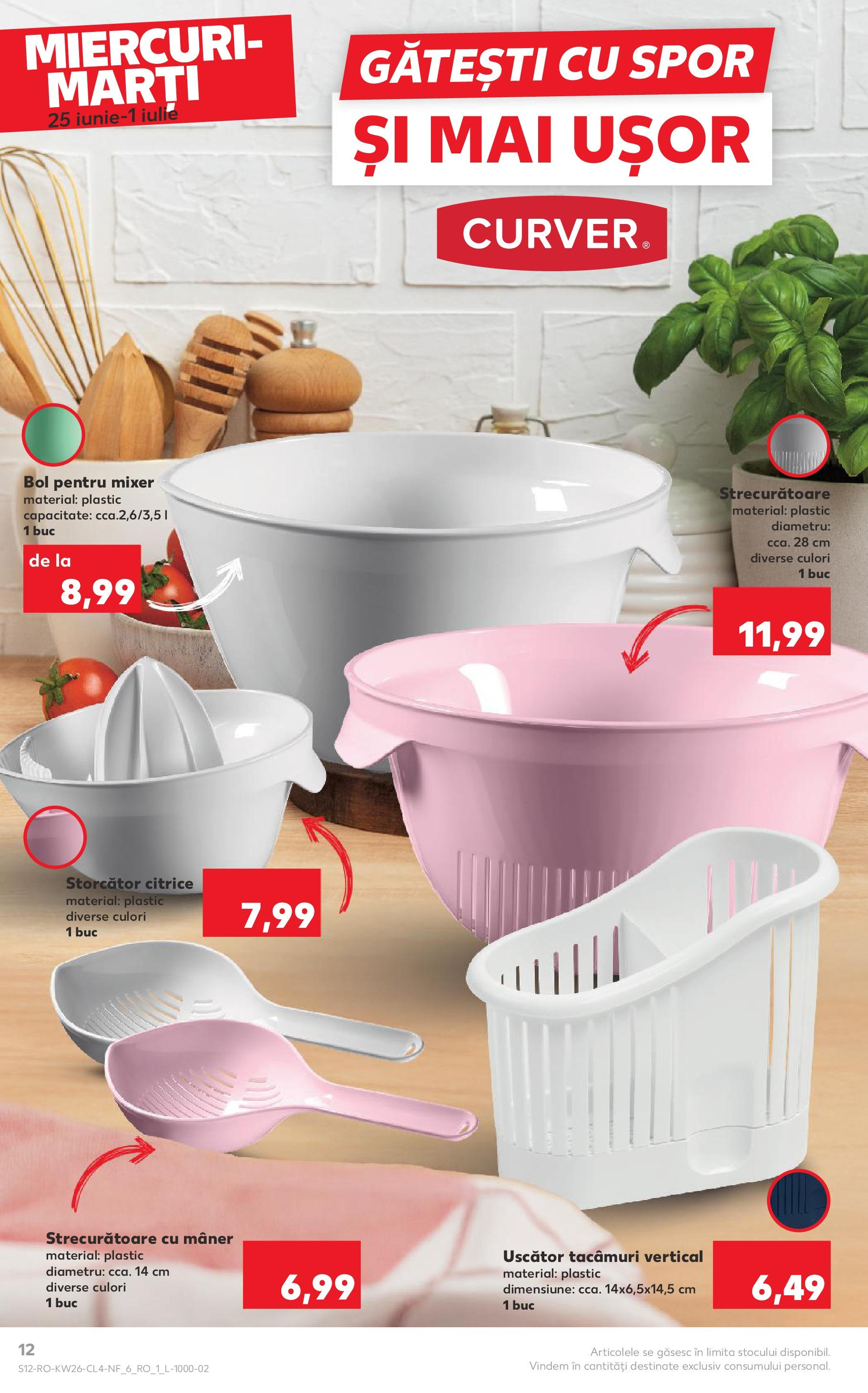 Catalog Kaufland 25 - 30 Iunie 2025 | Pagina 12 | Produse: Mixer, Storcător, Bol, Mâner