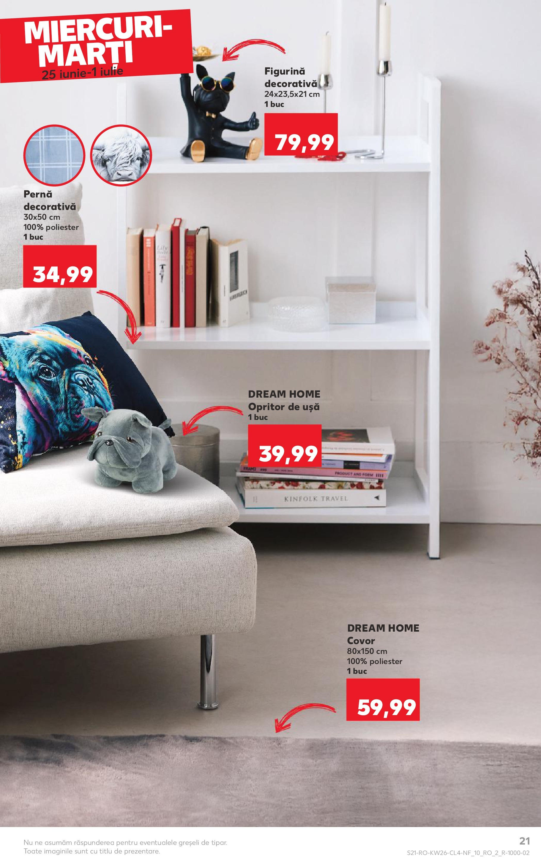 Catalog Kaufland 25 - 30 Iunie 2025 | Pagina 21 | Produse: Pernă, Covor, Ușă