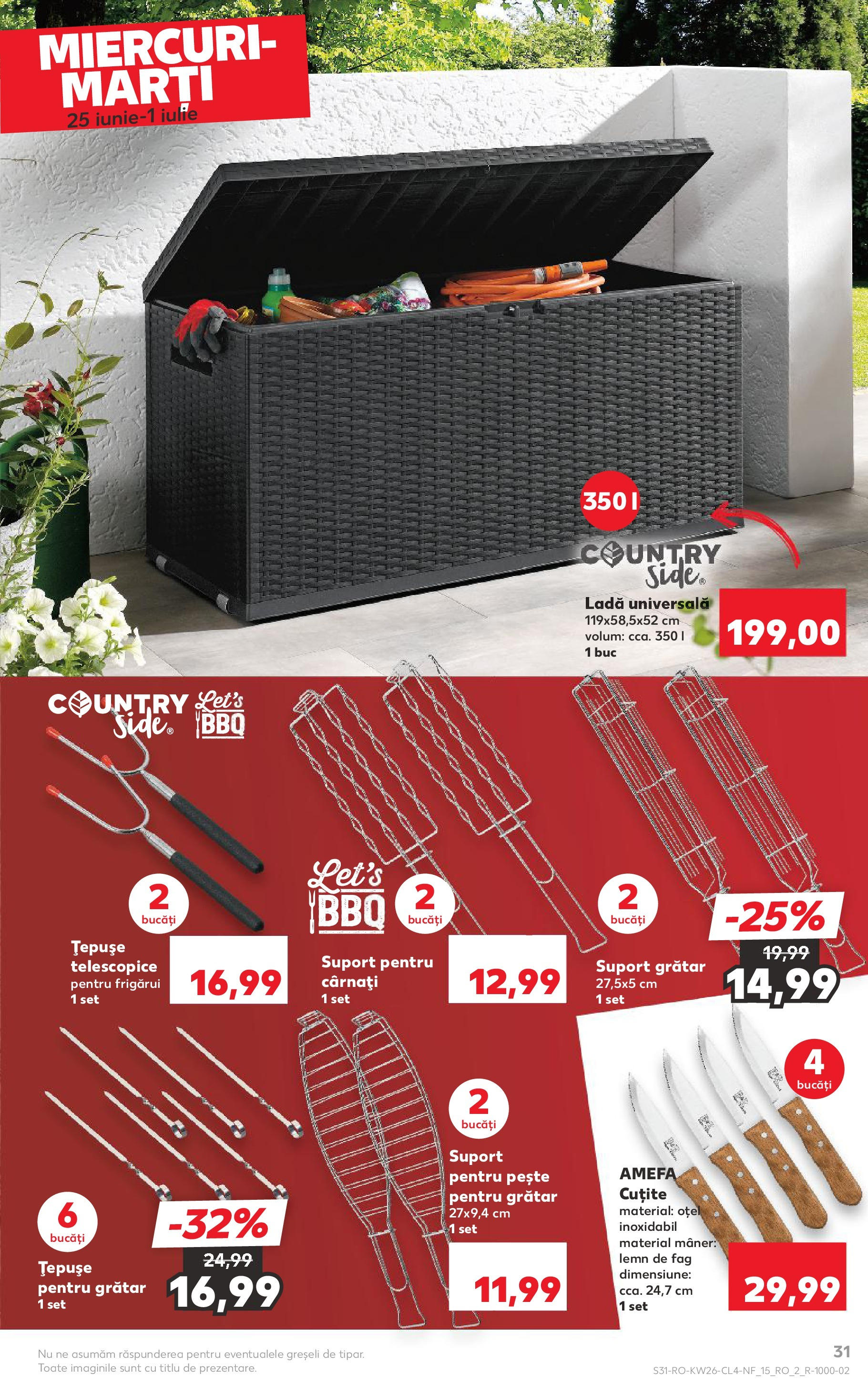Catalog Kaufland 25 - 30 Iunie 2025 | Pagina 31 | Produse: Grătar, Mâner, Pește, Cârnați