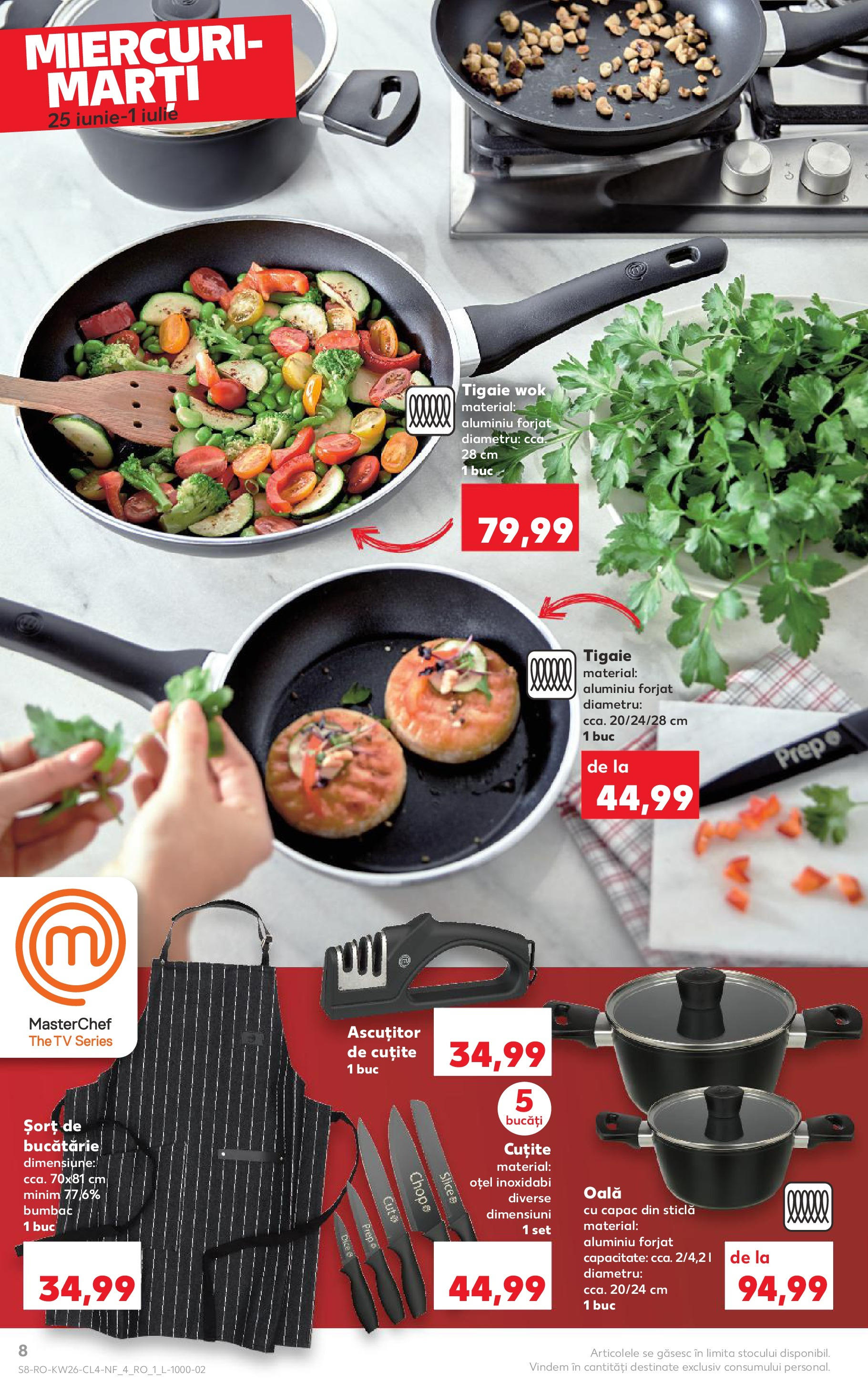 Catalog Kaufland 25 - 30 Iunie 2025 | Pagina 8 | Produse: Tigaie, Șort, Oală, Bucătărie