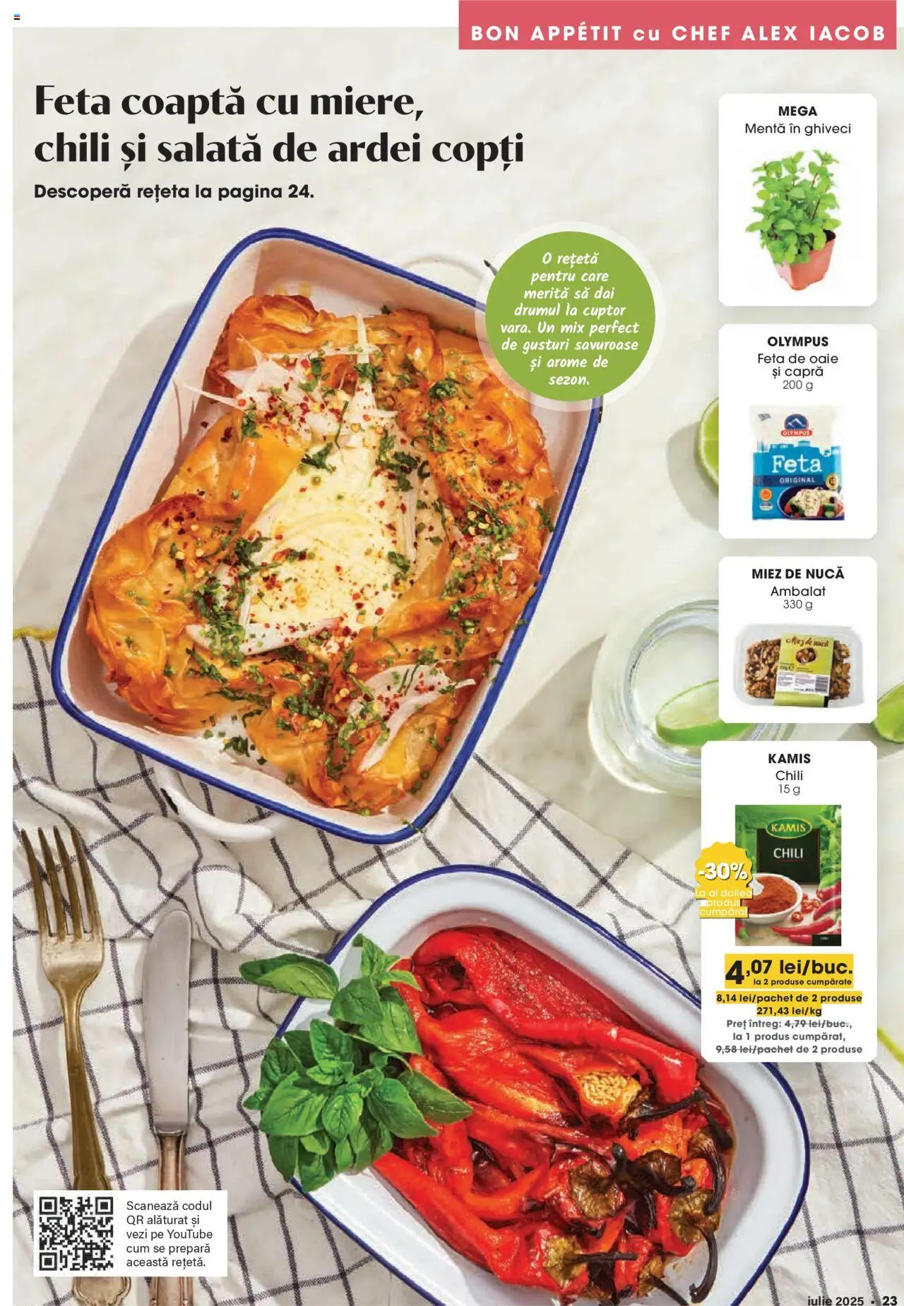 Catalog Mega Image 26 Iunie - 21 Iulie 2025 | Pagina 23 | Produse: Cuptor, Ghiveci, Ardei, Salată