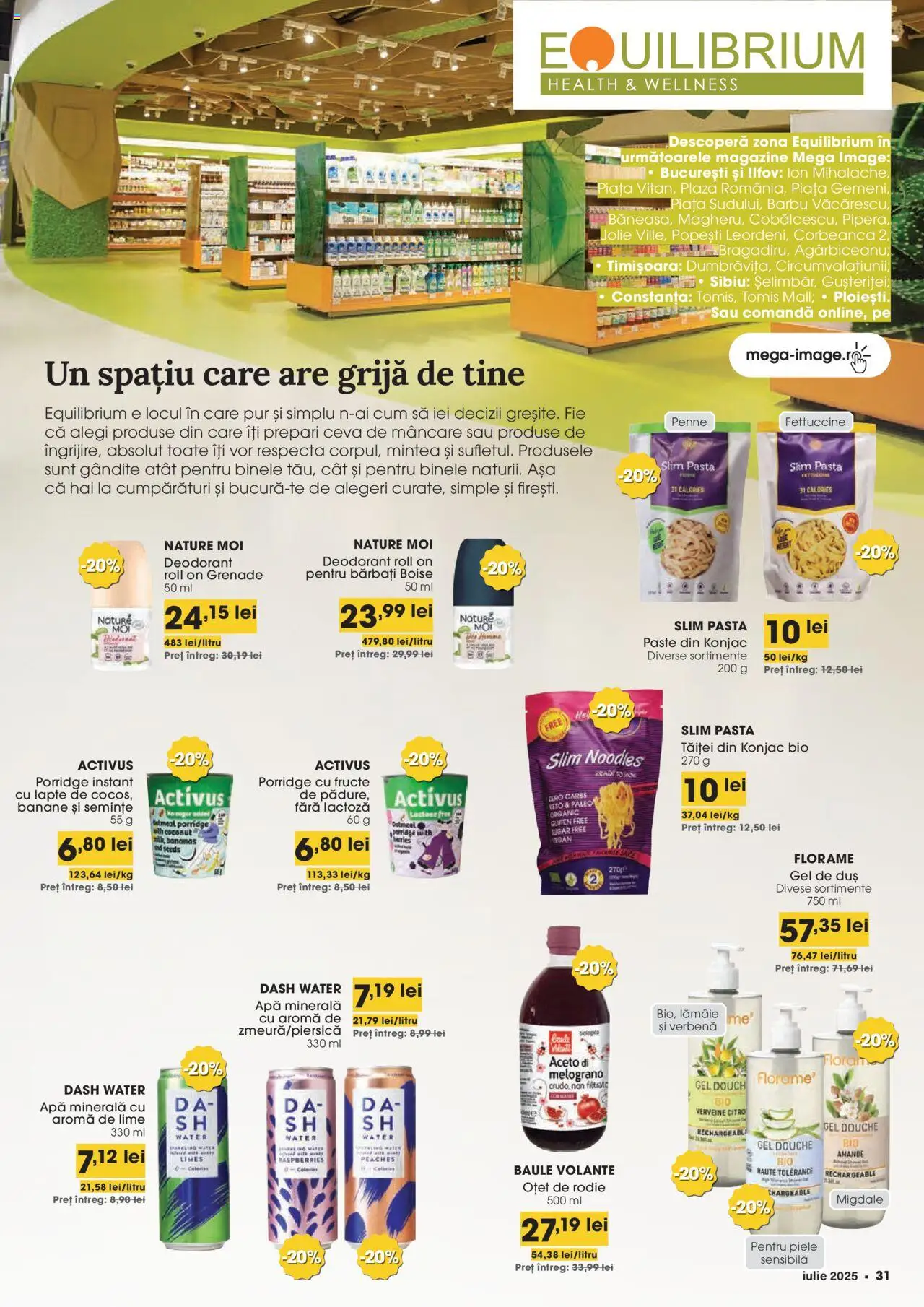 Catalog Mega Image 26 Iunie - 21 Iulie 2025 | Pagina 31 | Produse: Şerit ödül, Lapte, Gel de duș, Lămâie