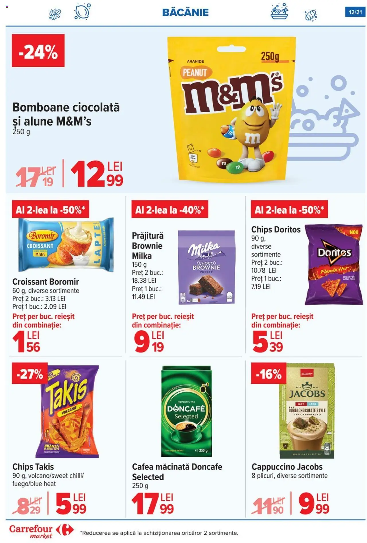 Catalog Carrefour 25 - 30 Iunie 2025 | Pagina 12 | Produse: Prăjitură, Arahide, Köpek çiti, Cafea