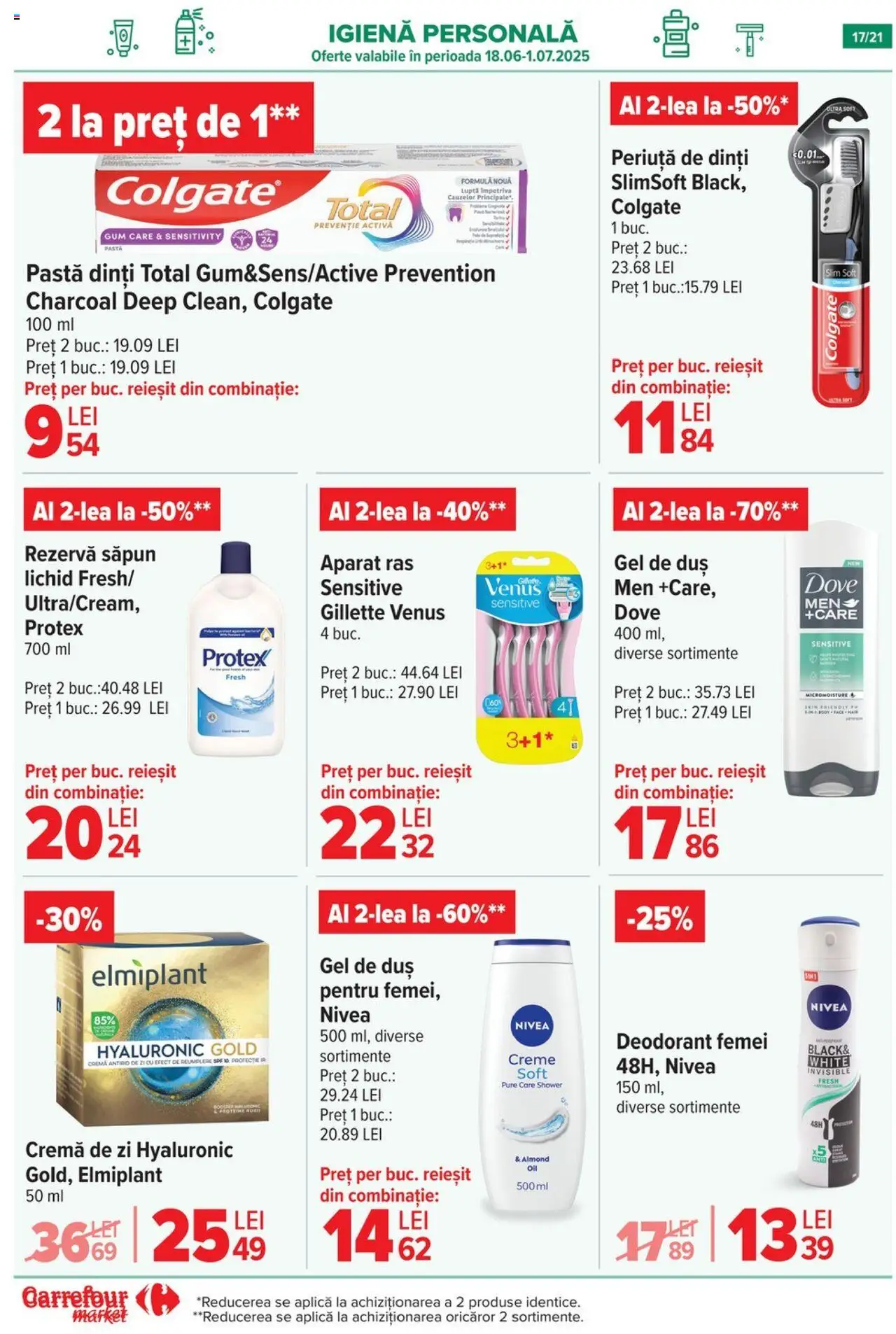 Catalog Carrefour 25 - 30 Iunie 2025 | Pagina 17 | Produse: Cremă de zi, Masaüstü kılıfı, Duș, Cremă