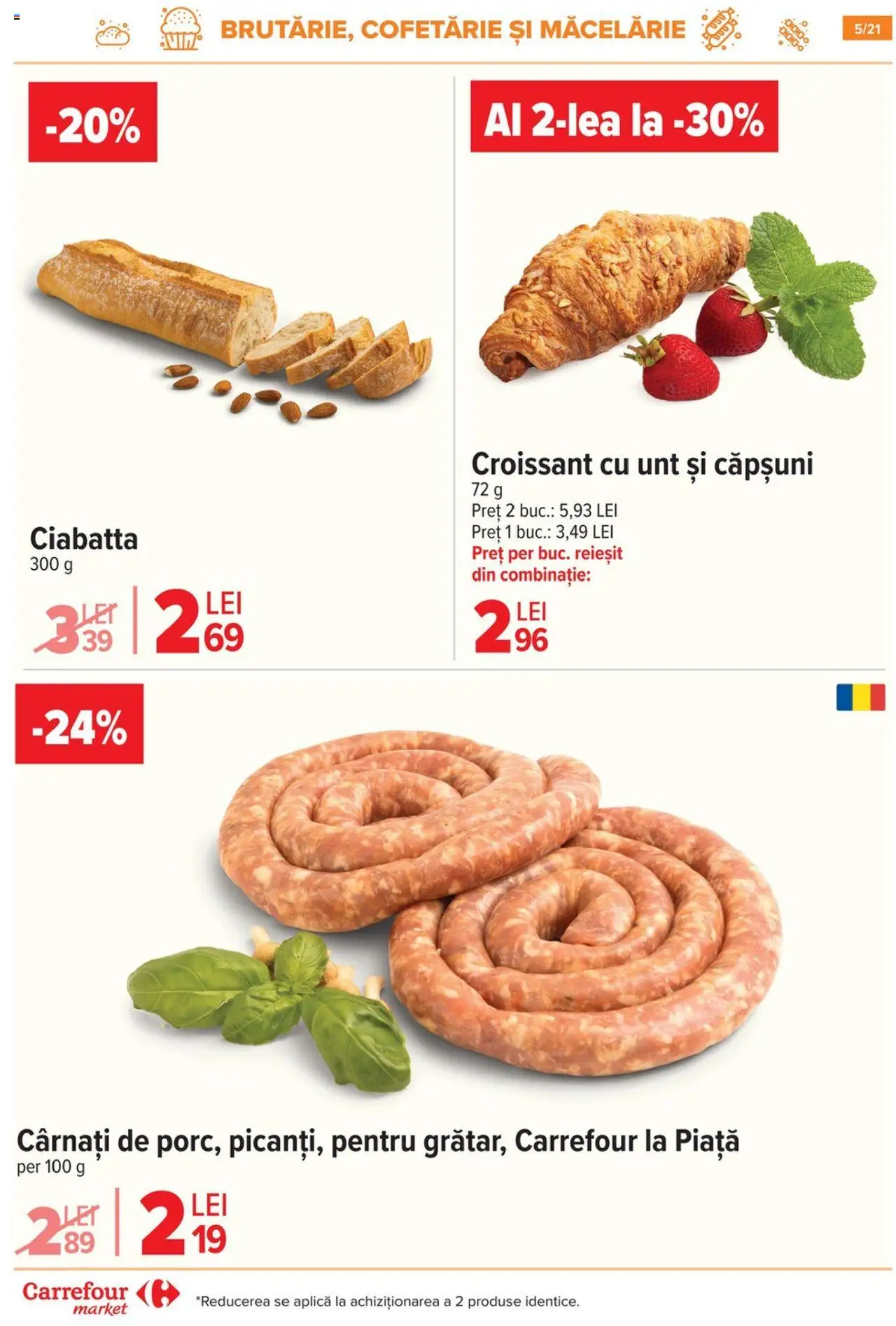Catalog Carrefour 25 - 30 Iunie 2025 | Pagina 5 | Produse: Unt, Căpșuni, Cârnați
