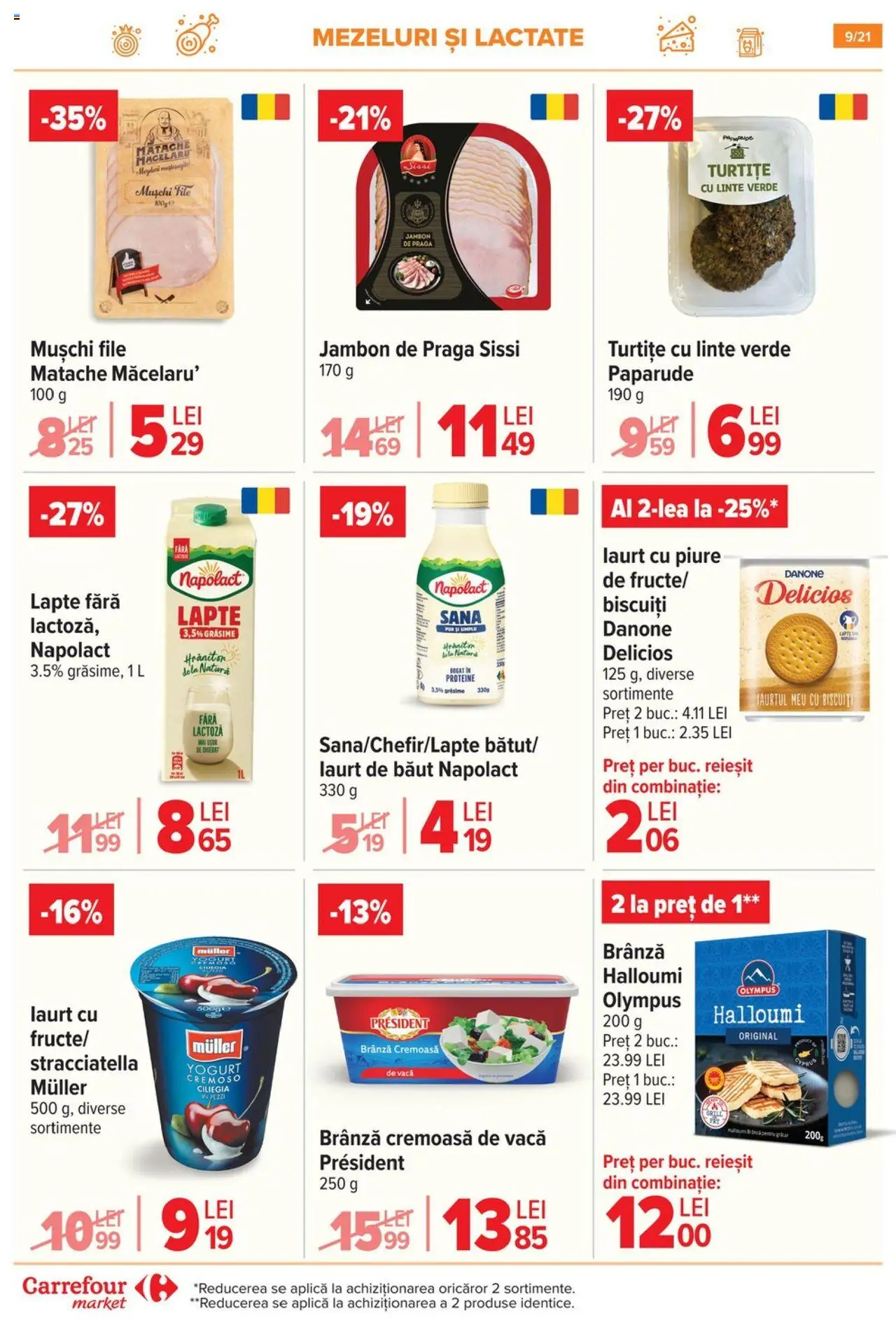 Catalog Carrefour 25 - 30 Iunie 2025 | Pagina 9 | Produse: Masaüstü kılıfı, Lapte, Brânză, Biscuiți