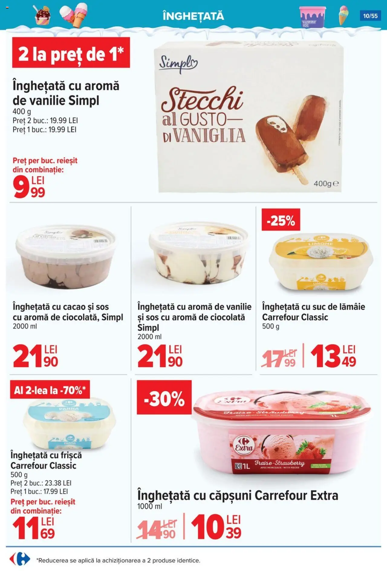 Catalog Carrefour 25 - 30 Iunie 2025 | Pagina 10 | Produse: Ciocolată, Căpșuni, Înghețată, Lămâie
