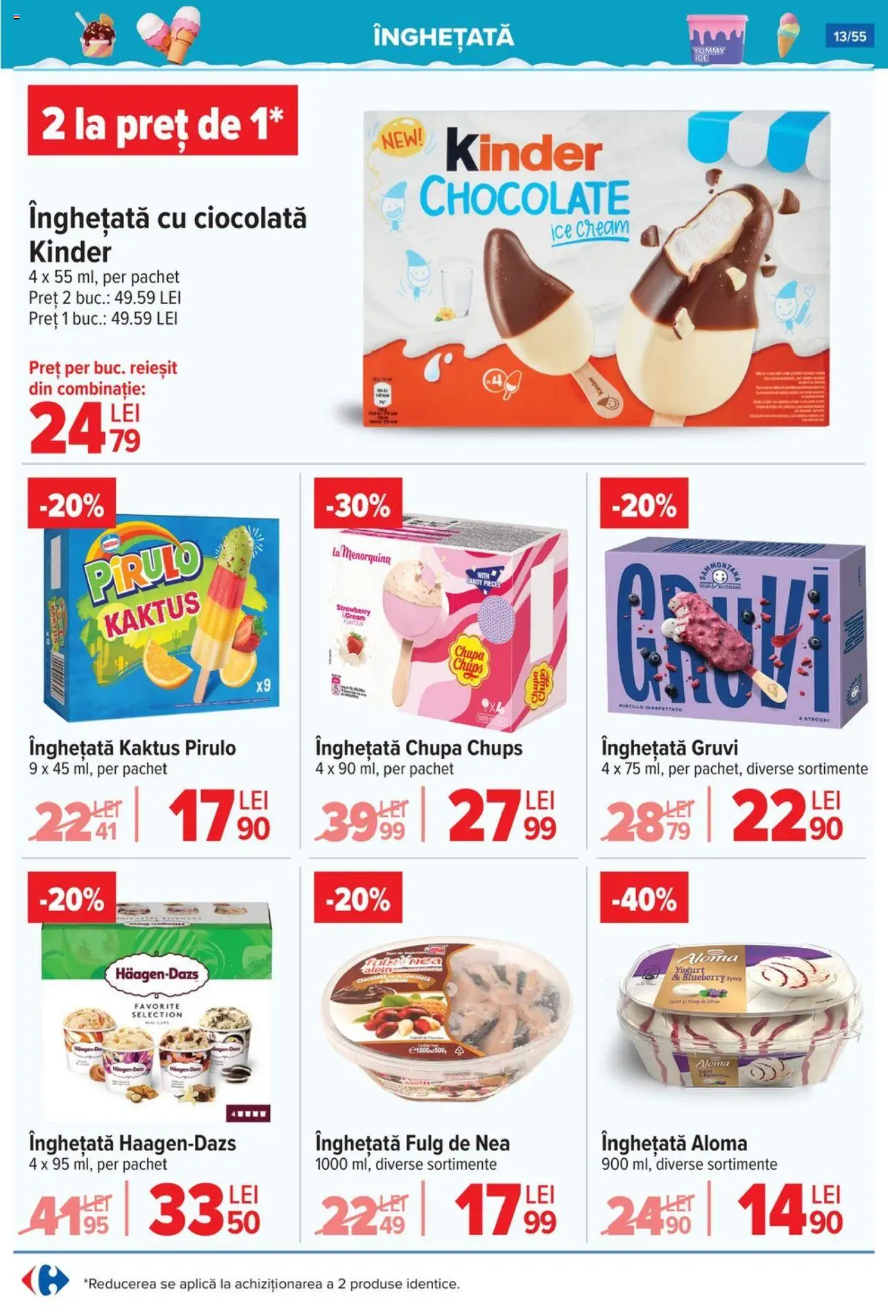 Catalog Carrefour 25 - 30 Iunie 2025 | Pagina 13 | Produse: Afine, Ciocolată, Înghețată