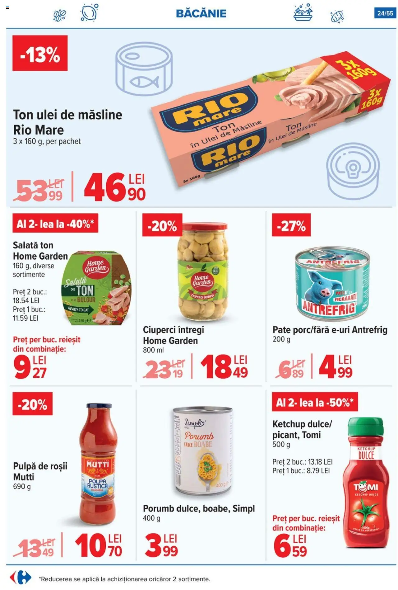Catalog Carrefour 25 - 30 Iunie 2025 | Pagina 24 | Produse: Măsline, Roșii, Salată, Porumb