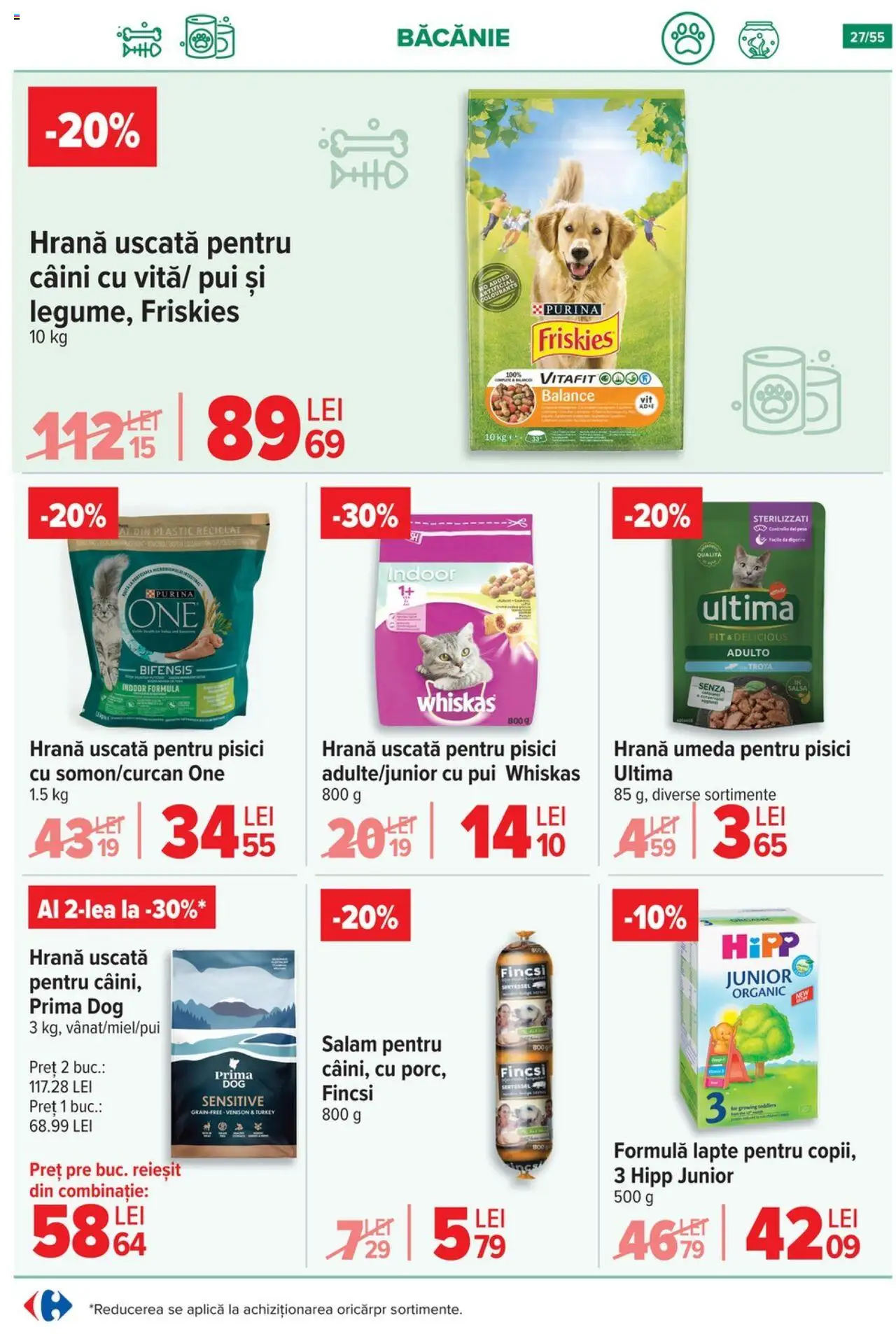 Catalog Carrefour 25 - 30 Iunie 2025 | Pagina 27 | Produse: Hacıyatmaz Kedi Oyuncağı, Lapte, Salam