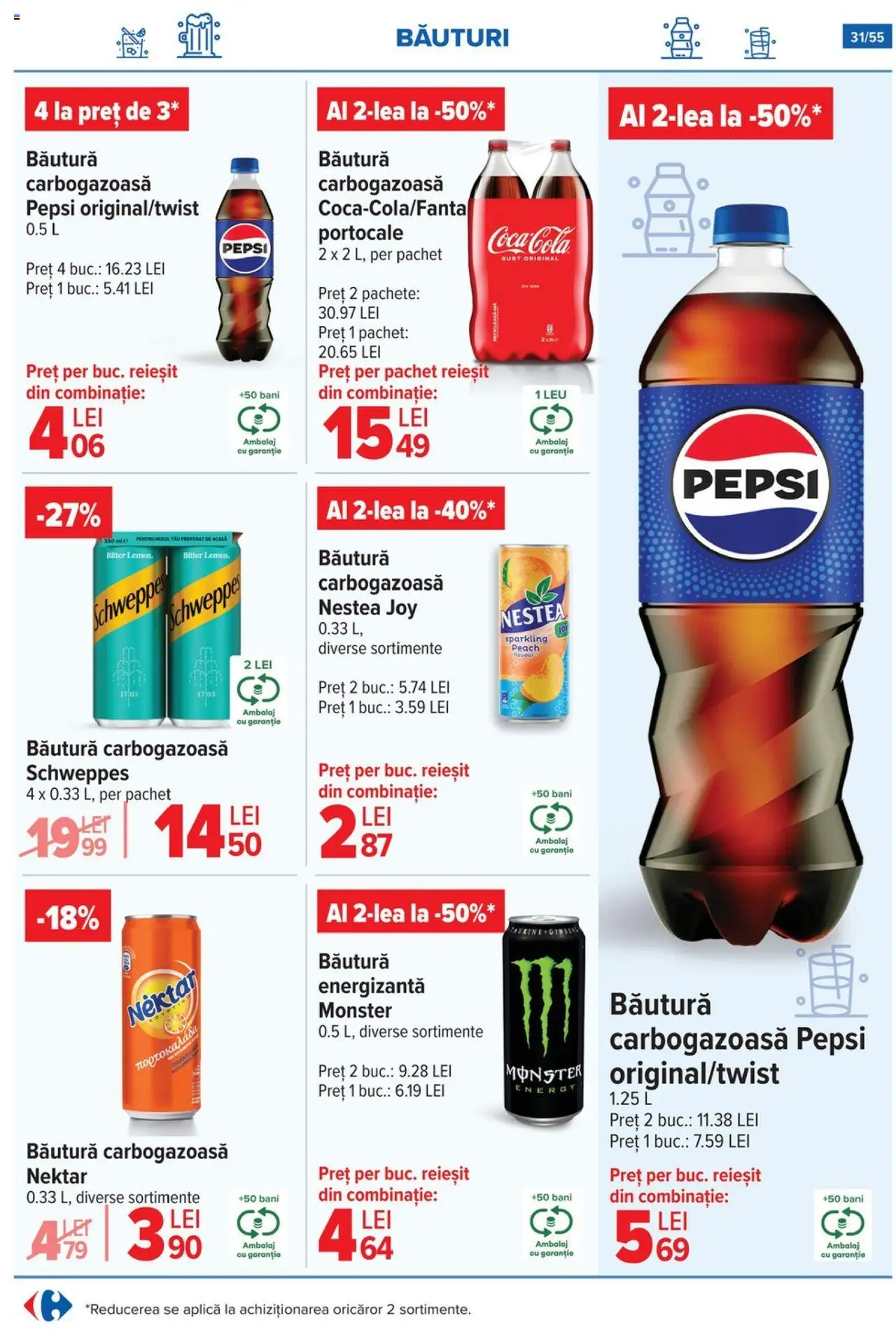 Catalog Carrefour 25 - 30 Iunie 2025 | Pagina 31 | Produse: Băutură energizantă, Portocale