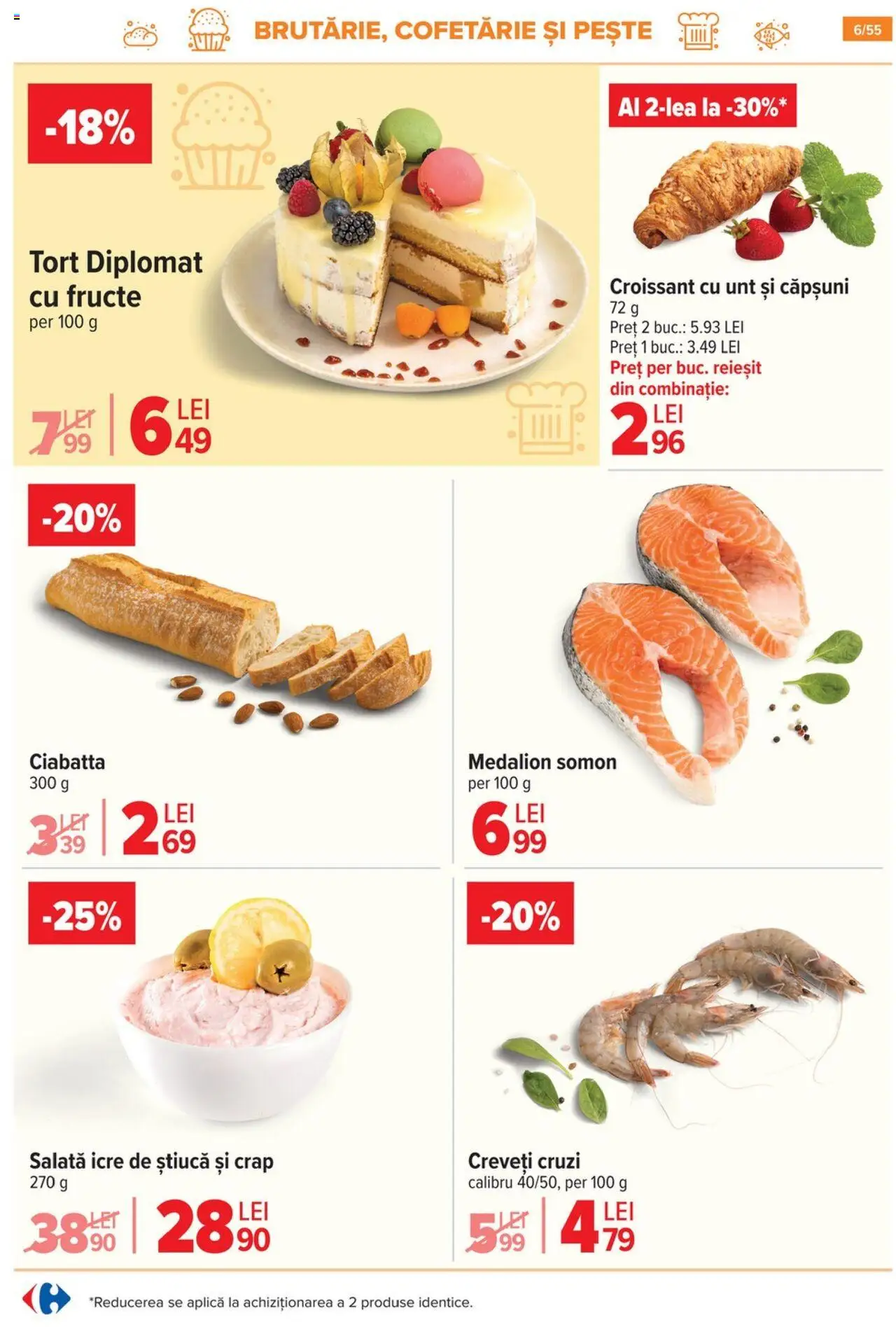 Catalog Carrefour 25 - 30 Iunie 2025 | Pagina 6 | Produse: Tort, Unt, Căpșuni, Fructe