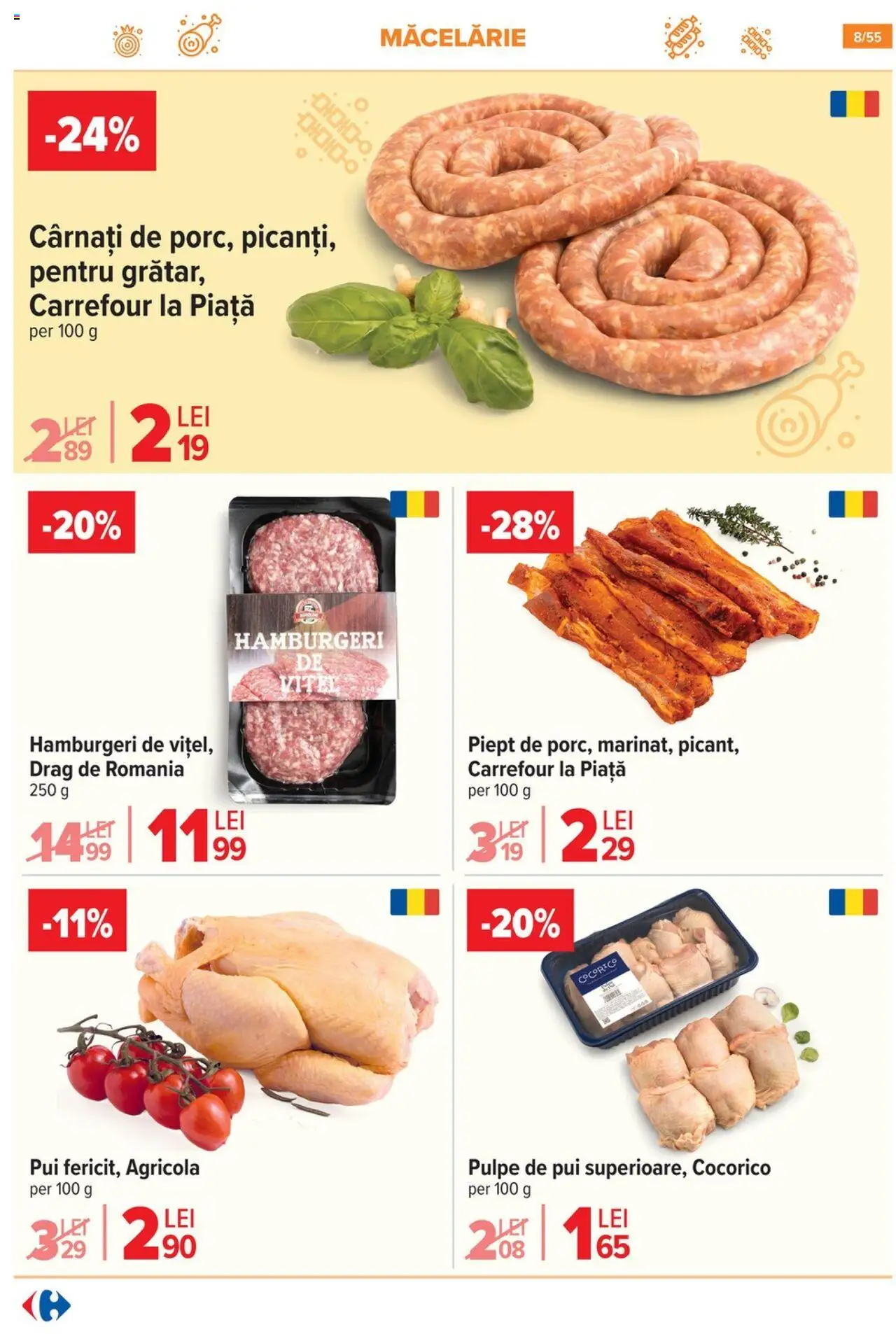 Catalog Carrefour 25 - 30 Iunie 2025 | Pagina 8 | Produse: Hacıyatmaz Kedi Oyuncağı, Cârnați