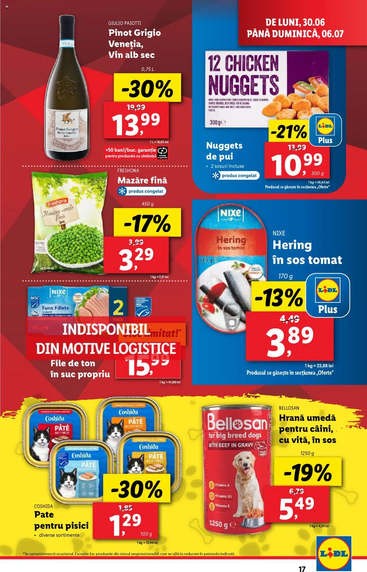 Catalog LIDL 30 Iunie - 5 Iulie 2025 | Pagina 17 | Produse: Hacıyatmaz Kedi Oyuncağı, Pate, Vin, Sos