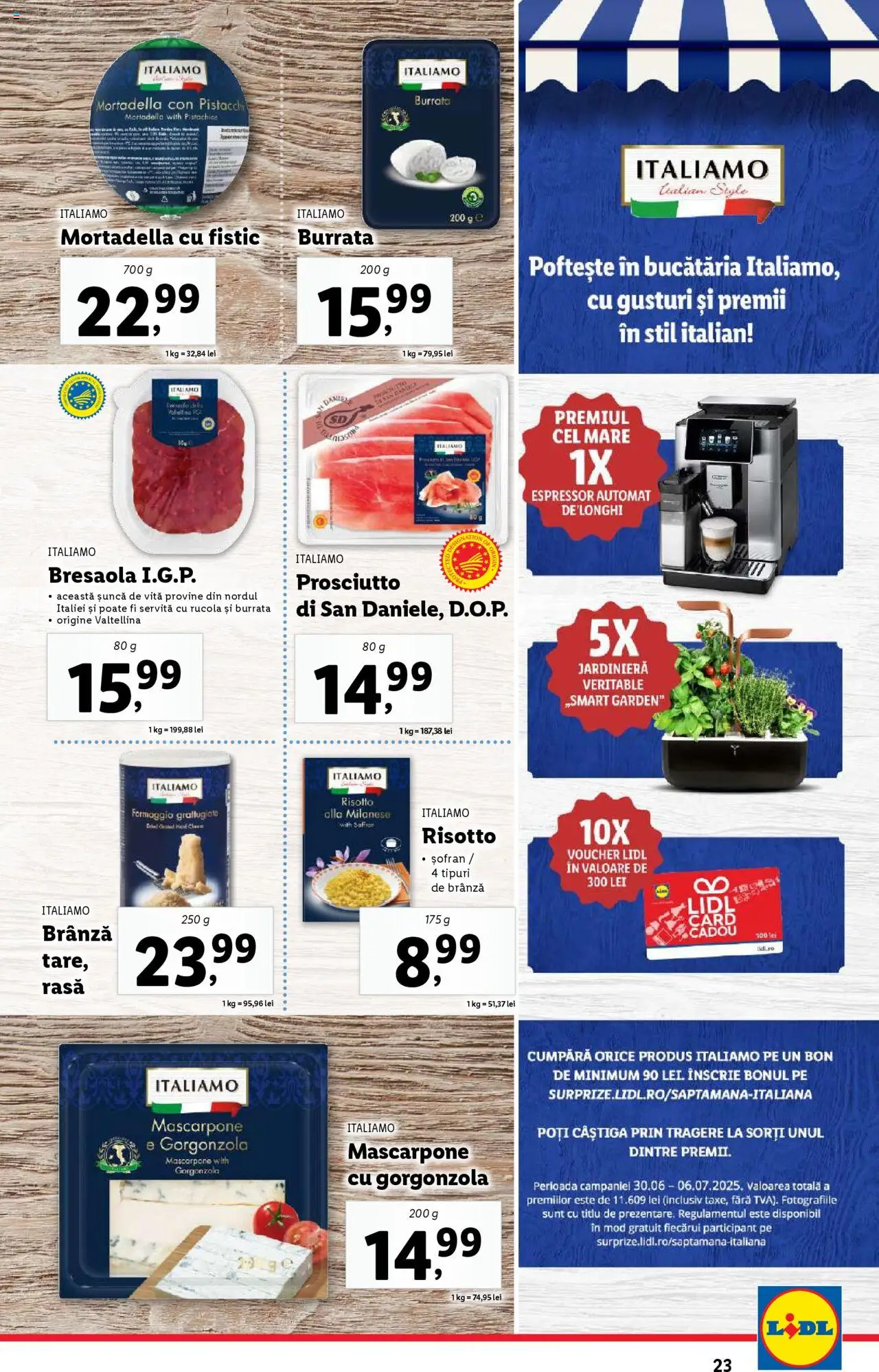 Catalog LIDL 30 Iunie - 5 Iulie 2025 | Pagina 23 | Produse: Pc, Brânză, Gorgonzola, Mascarpone