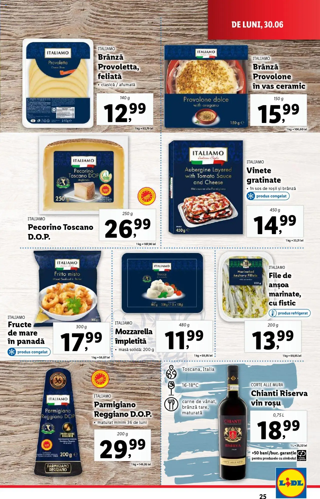 Catalog LIDL 30 Iunie - 5 Iulie 2025 | Pagina 25 | Produse: Brokoli, Mozzarella, Fructe, Sos