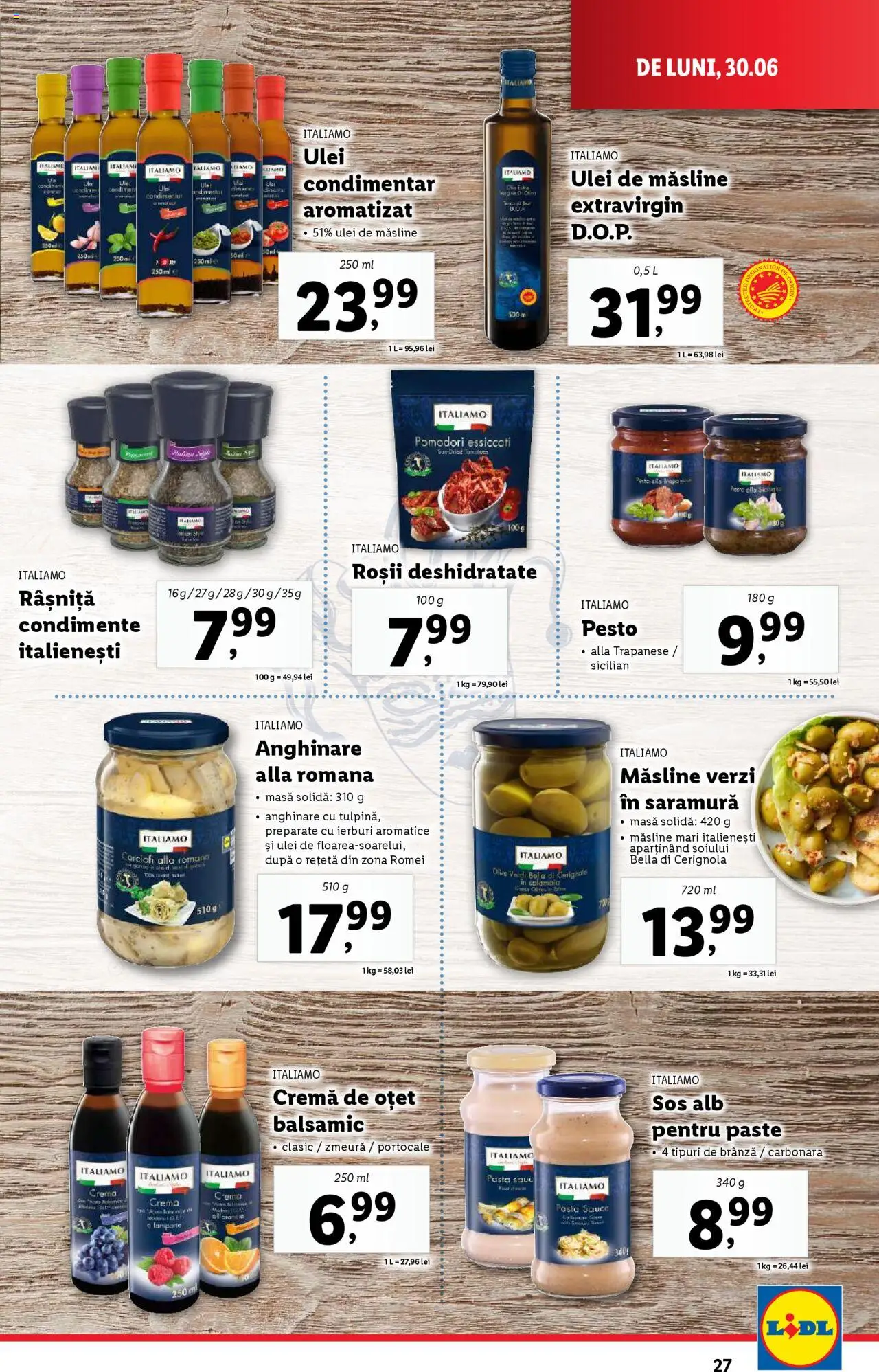 Catalog LIDL 30 Iunie - 5 Iulie 2025 | Pagina 27 | Produse: Măsline, Kanca, Paste, Sos