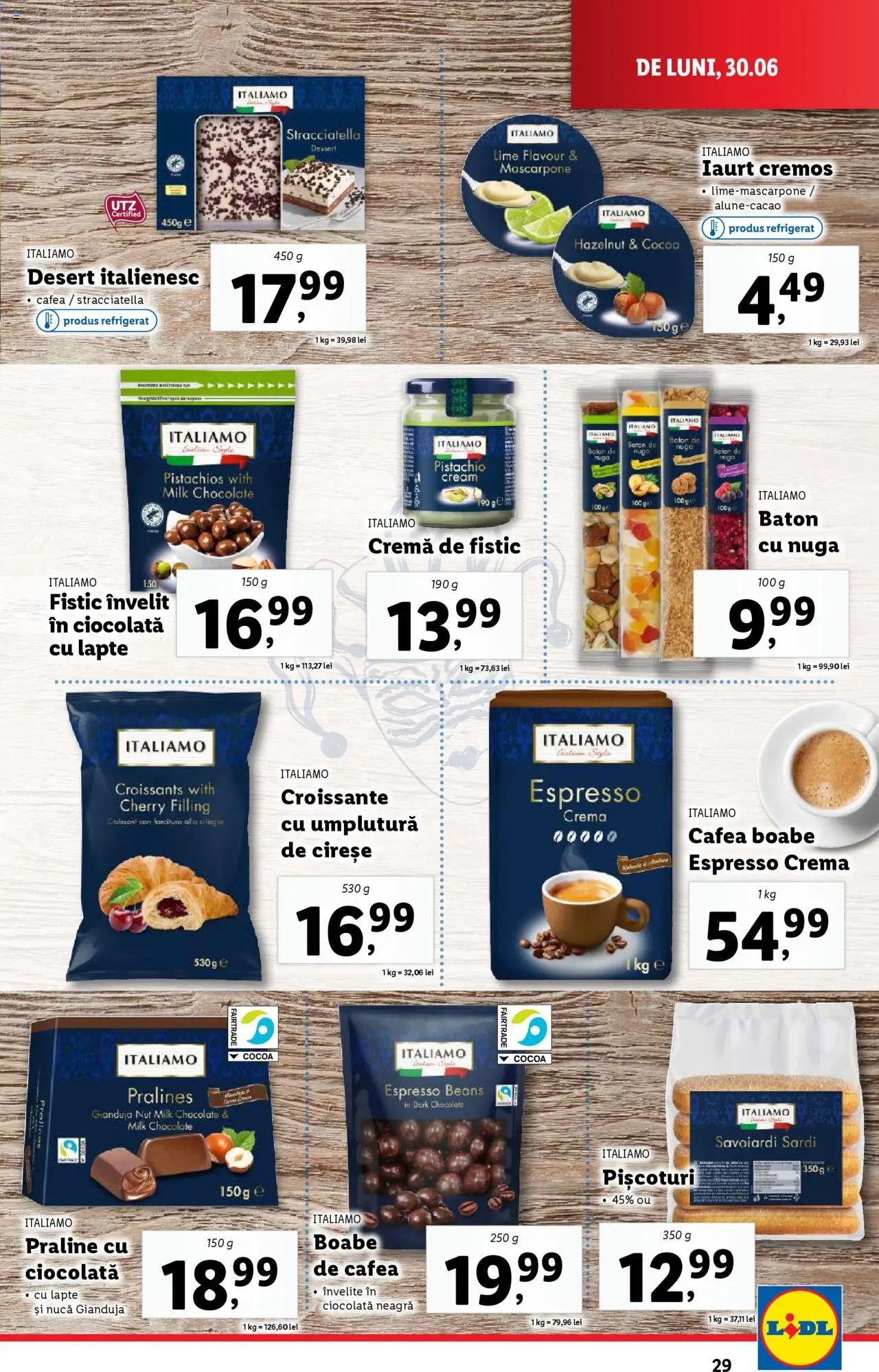 Catalog LIDL 30 Iunie - 5 Iulie 2025 | Pagina 29 | Produse: Praline, Lapte, Cremă, Kanca