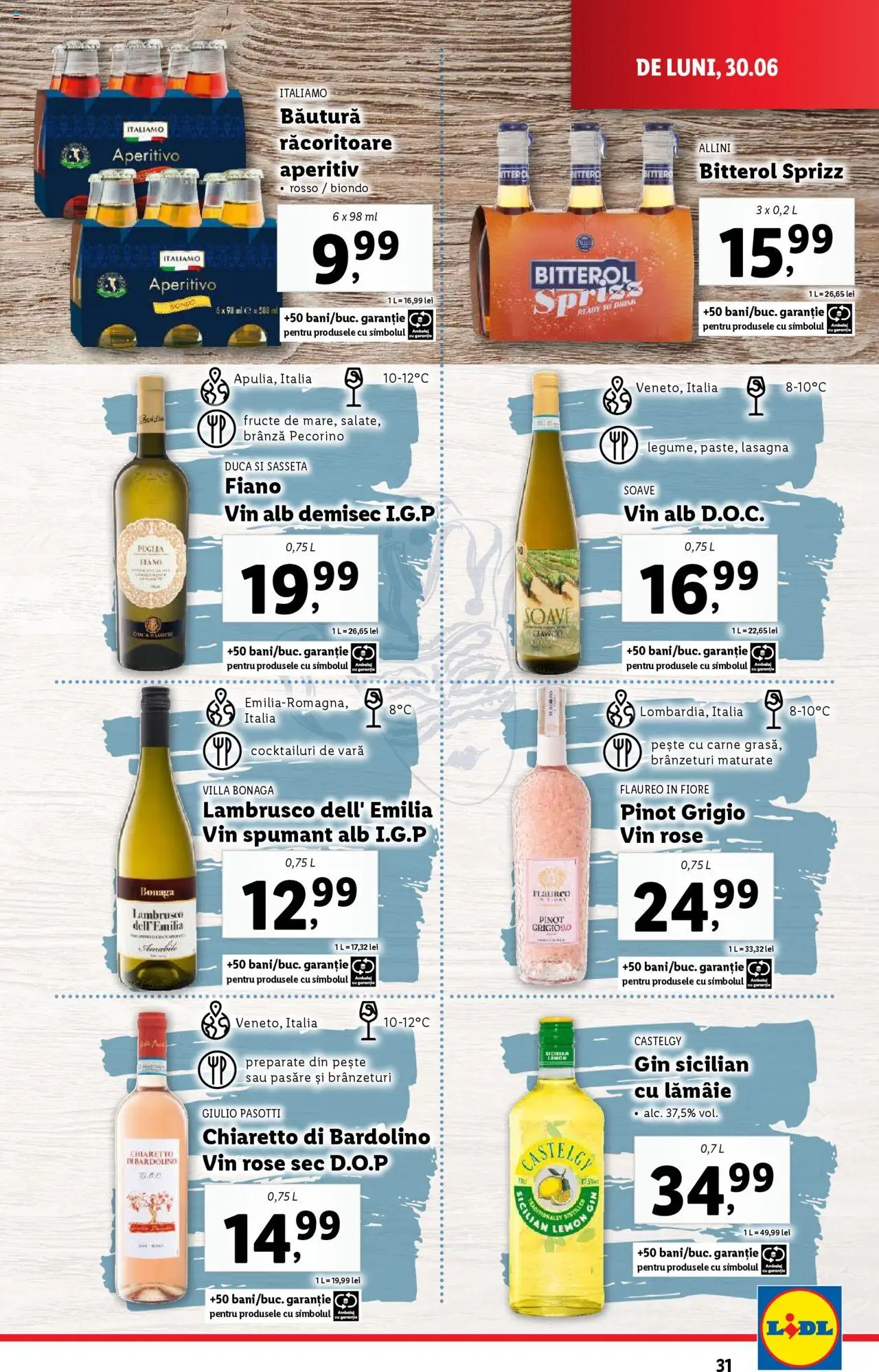 Catalog LIDL 30 Iunie - 5 Iulie 2025 | Pagina 31 | Produse: Pește, Gin, Kanca, Fructe