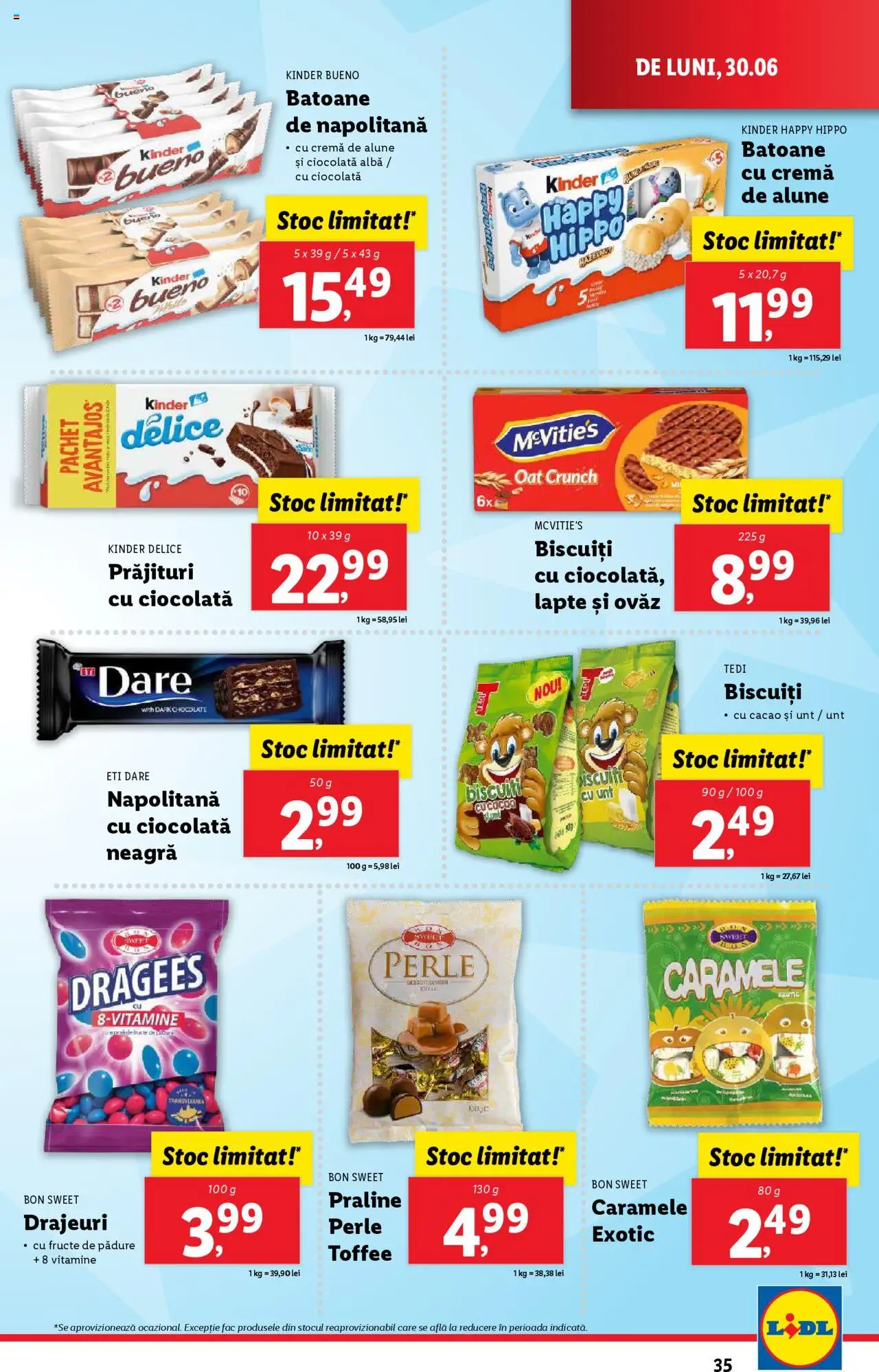 Catalog LIDL 30 Iunie - 5 Iulie 2025 | Pagina 35 | Produse: Akrilik boya, Alune, Ciocolată, Fructe