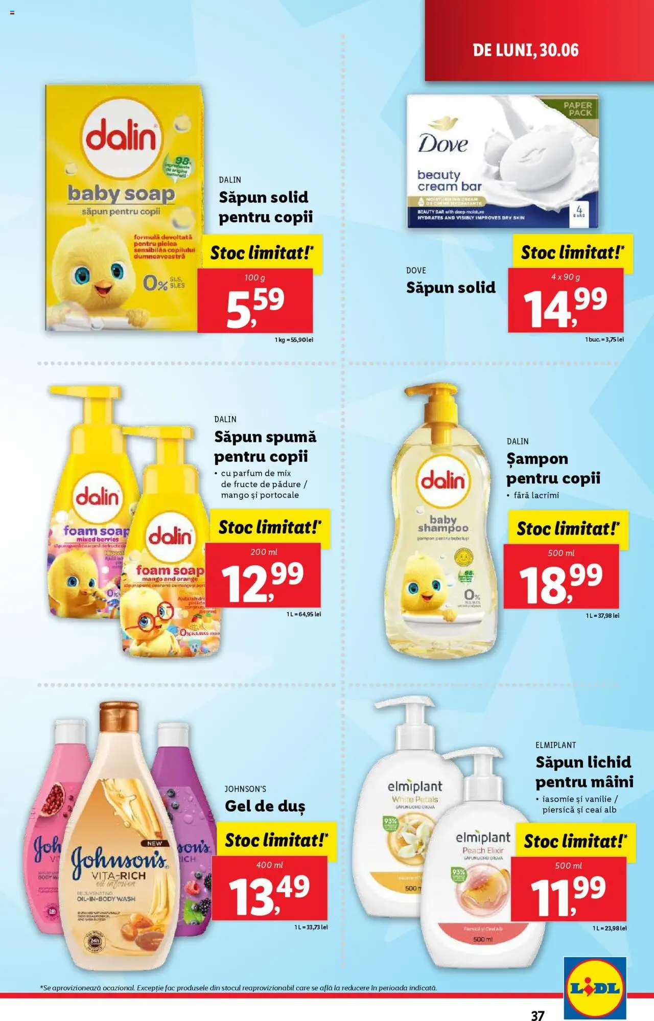 Catalog LIDL 30 Iunie - 5 Iulie 2025 | Pagina 37 | Produse: Șampon, Săpun, Ceai, Fructe
