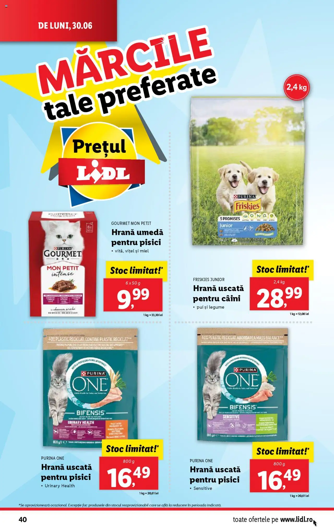 Catalog LIDL 30 Iunie - 5 Iulie 2025 | Pagina 40 | Produse: Hacıyatmaz Kedi Oyuncağı, Legume