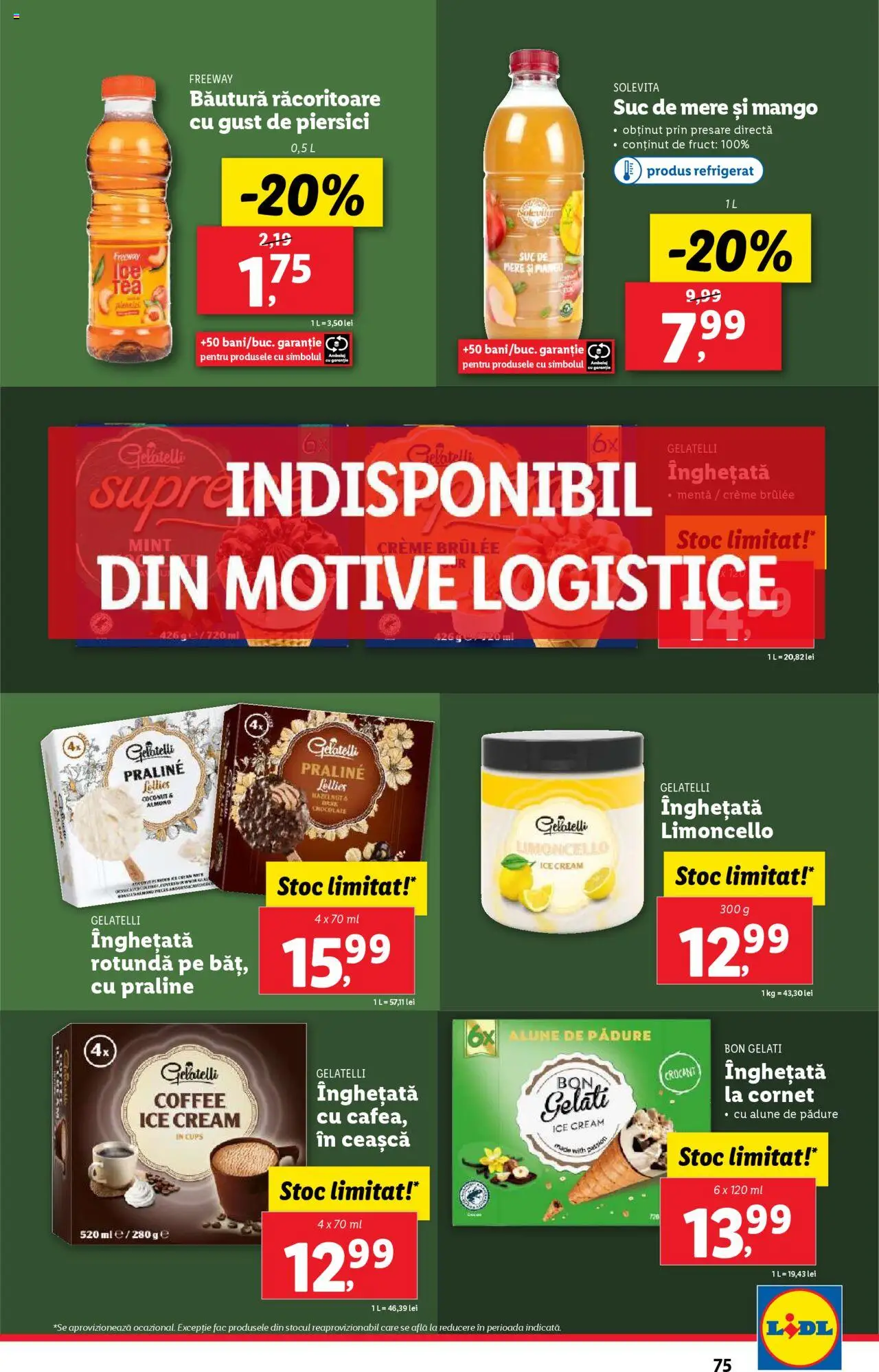 Catalog LIDL 30 Iunie - 5 Iulie 2025 | Pagina 75 | Produse: Çarşaf, Praline, Suc, Mere