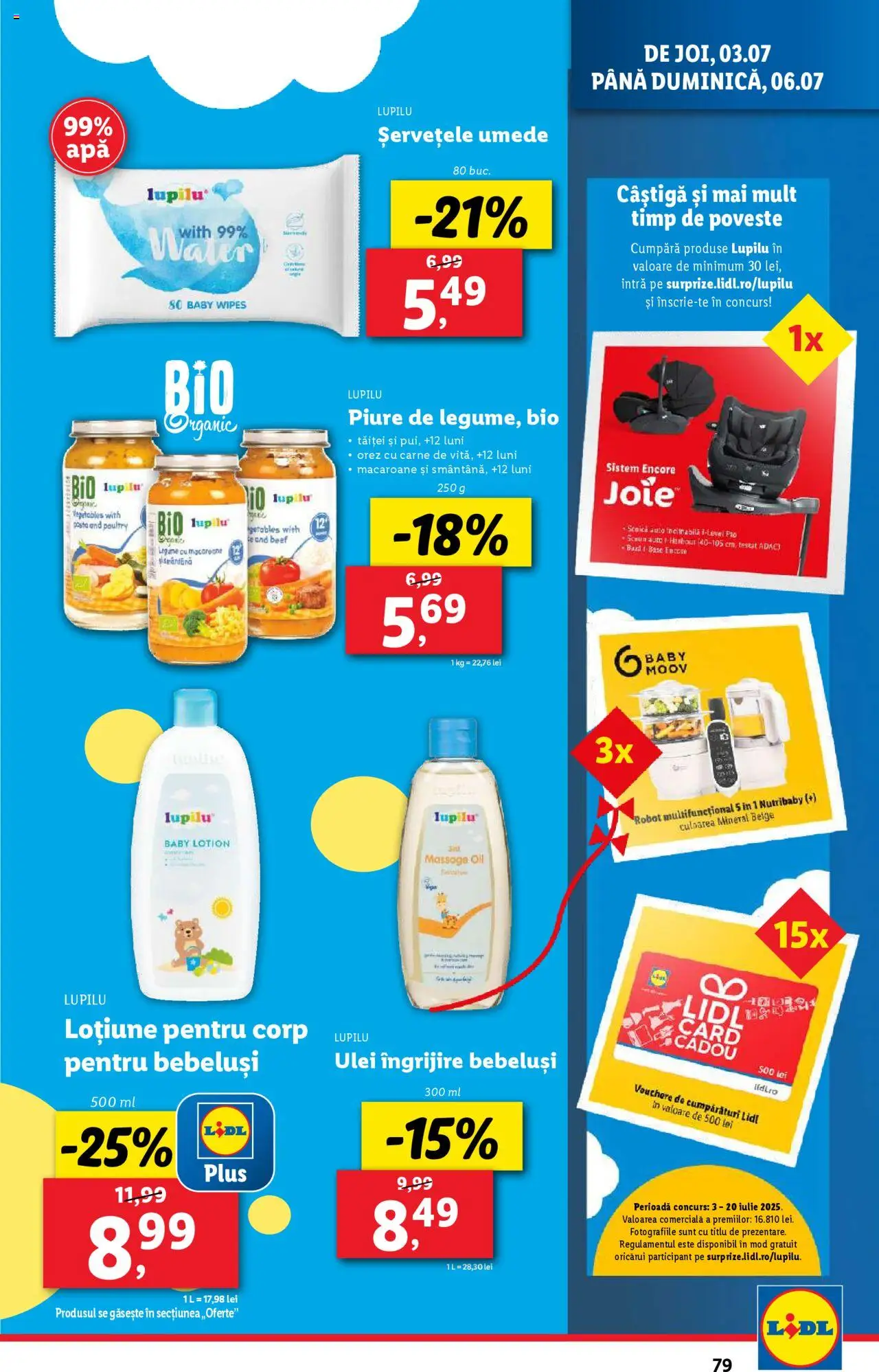 Catalog LIDL 30 Iunie - 5 Iulie 2025 | Pagina 79 | Produse: Scaun, Ulei, Orez, Șervețele umede