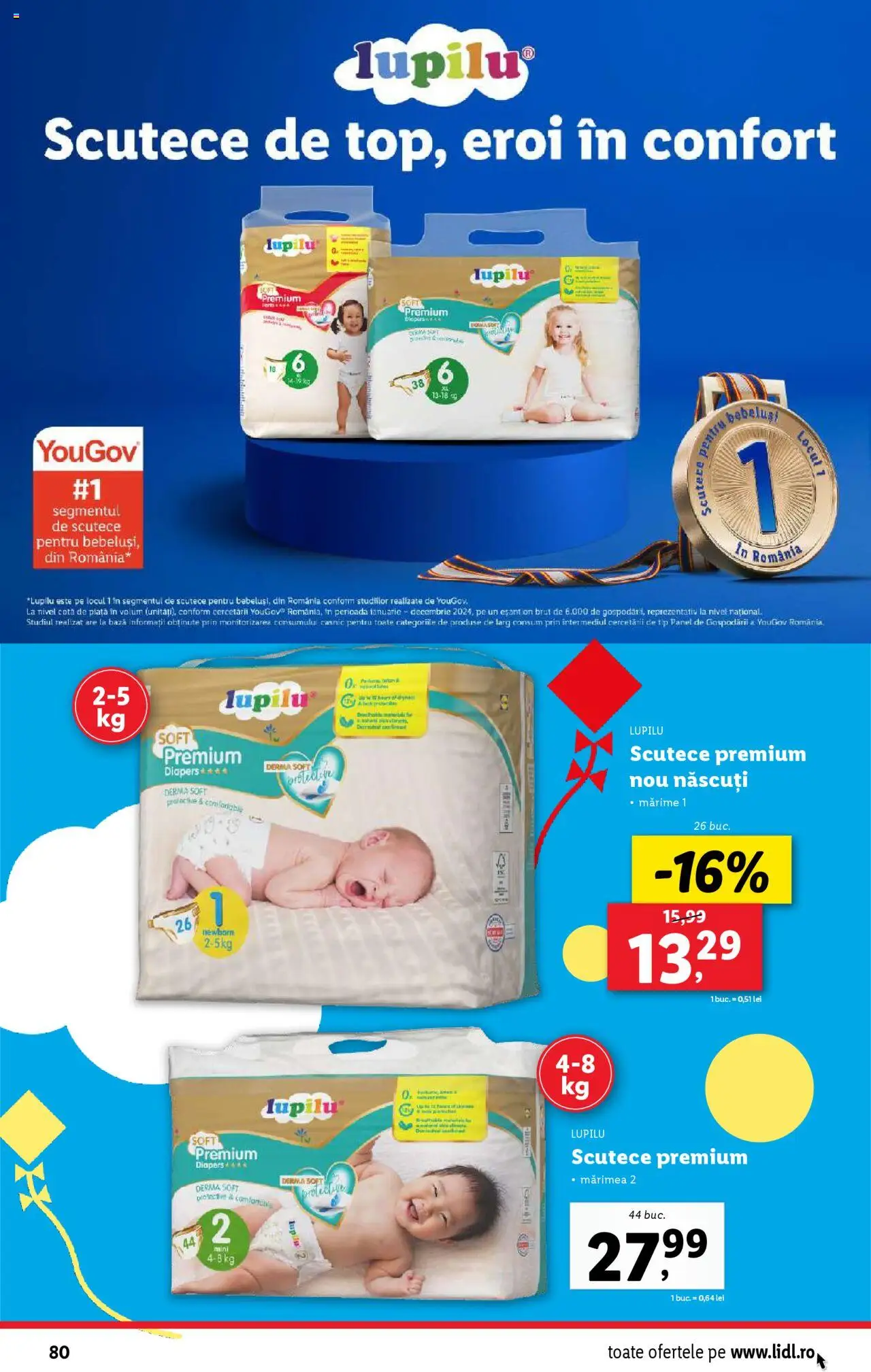 Catalog LIDL 30 Iunie - 5 Iulie 2025 | Pagina 80 | Produse: Scutece