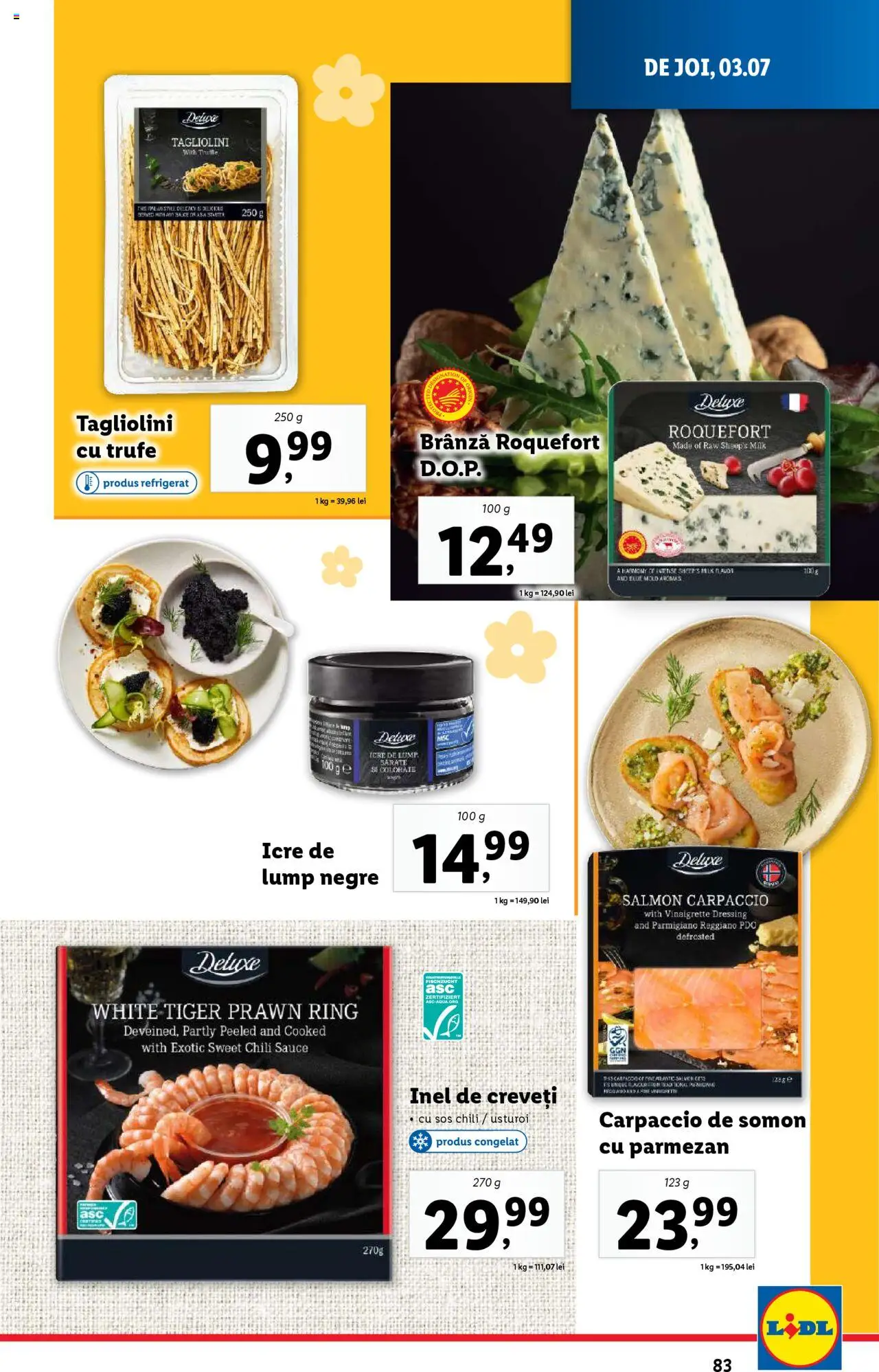 Catalog LIDL 30 Iunie - 5 Iulie 2025 | Pagina 83 | Produse: Çatal, Brânză, Sos, Usturoi