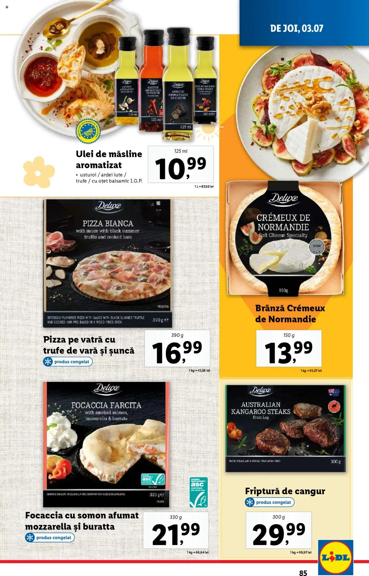 Catalog LIDL 30 Iunie - 5 Iulie 2025 | Pagina 85 | Produse: Ardei, Brânză, Cremă, Pizza
