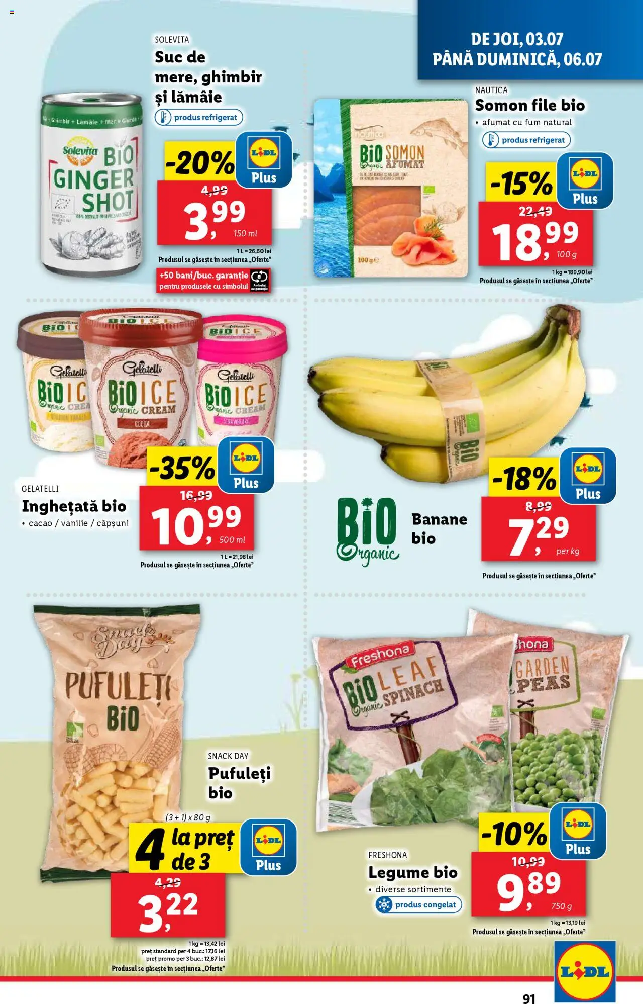 Catalog LIDL 30 Iunie - 5 Iulie 2025 | Pagina 91 | Produse: Çarşaf, Suc, Cacao, Legume