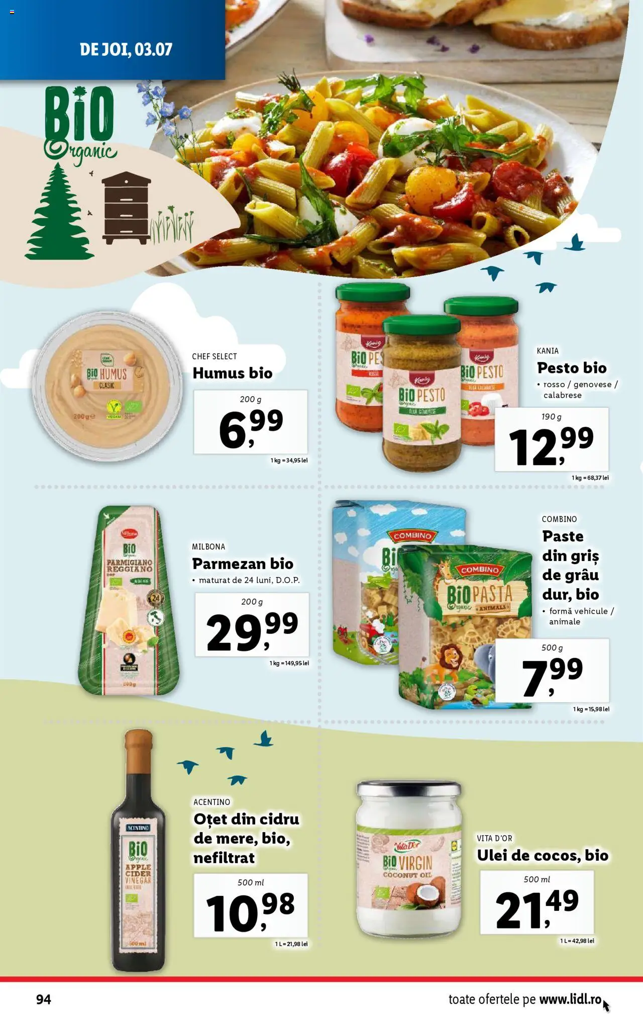 Catalog LIDL 30 Iunie - 5 Iulie 2025 | Pagina 94 | Produse: Şerit ödül, Oțet, Paste, Humus