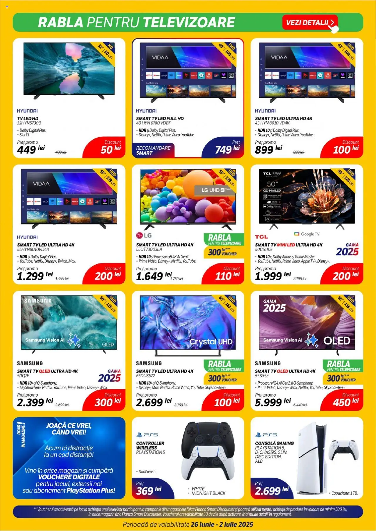 Catalog Flanco 26 Iunie - 1 Iulie 2025 | Pagina 3 | Produse: Televizor, Playstation, Babak, Apple