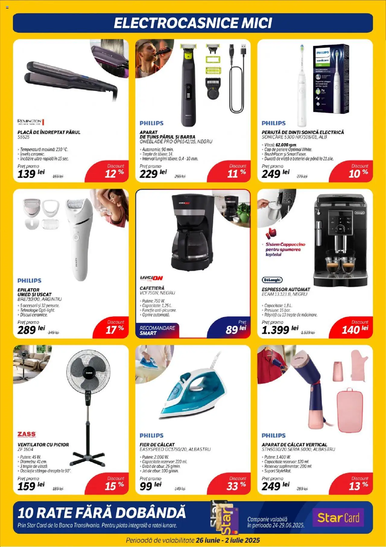 Catalog Flanco 26 Iunie - 1 Iulie 2025 | Pagina 9 | Produse: Espressor, Epilator, Placă De Îndreptat Părul, Mici