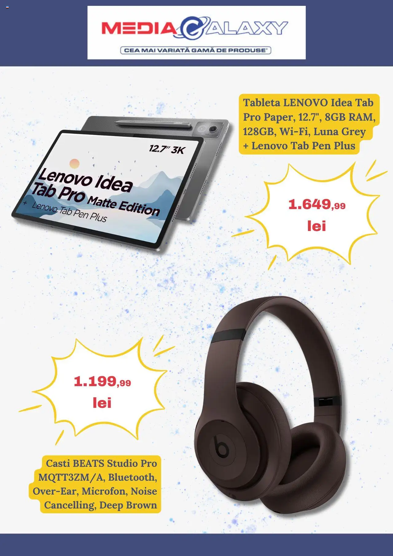 Catalog Media Galaxy 26 Iunie - 1 Iulie 2025 | Pagina 2 | Produse: Tabletă, Căști