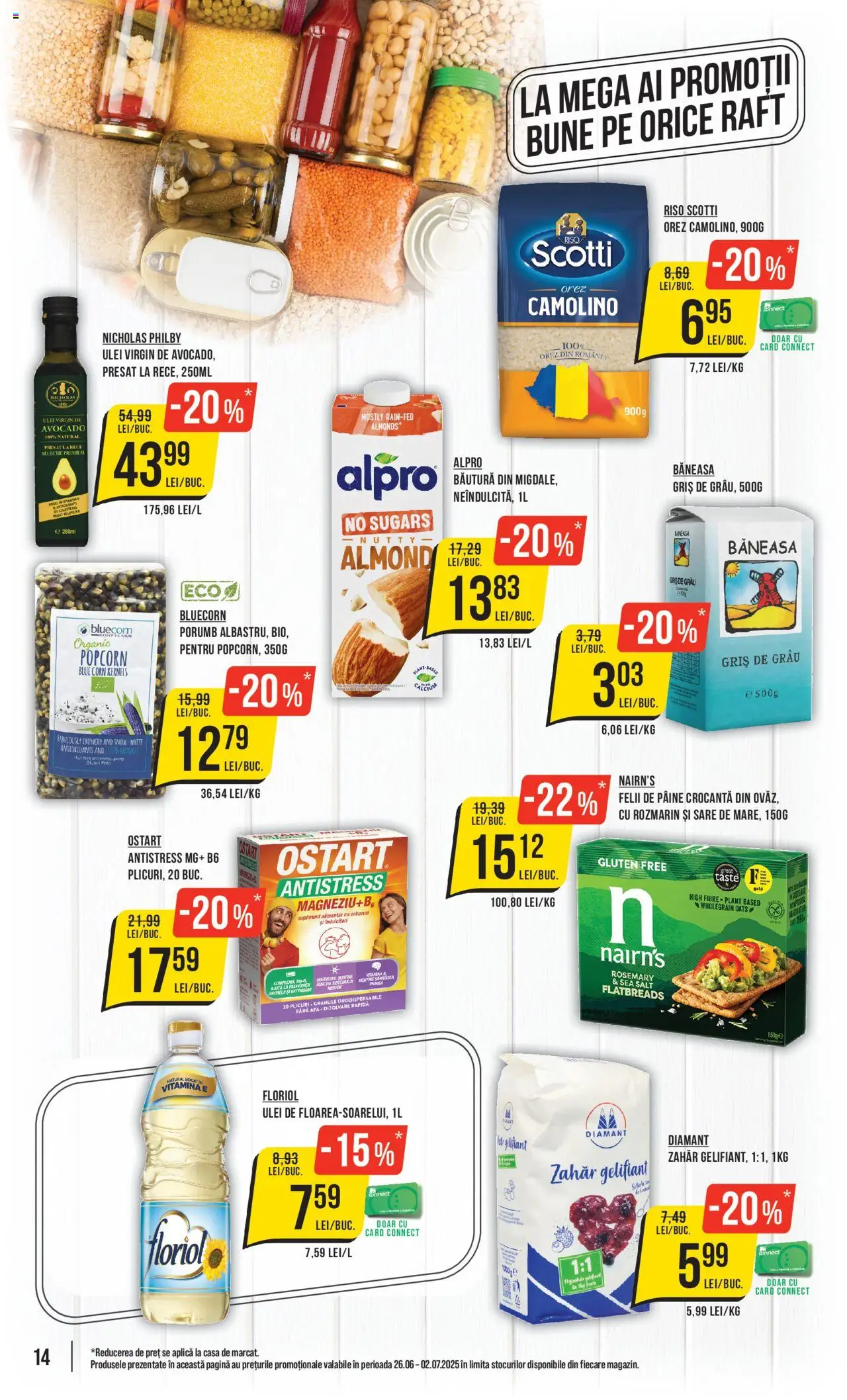Catalog Mega Image 26 Iunie - 1 Iulie 2025 | Pagina 14 | Produse: Raft, Ulei, Orez, Zahăr