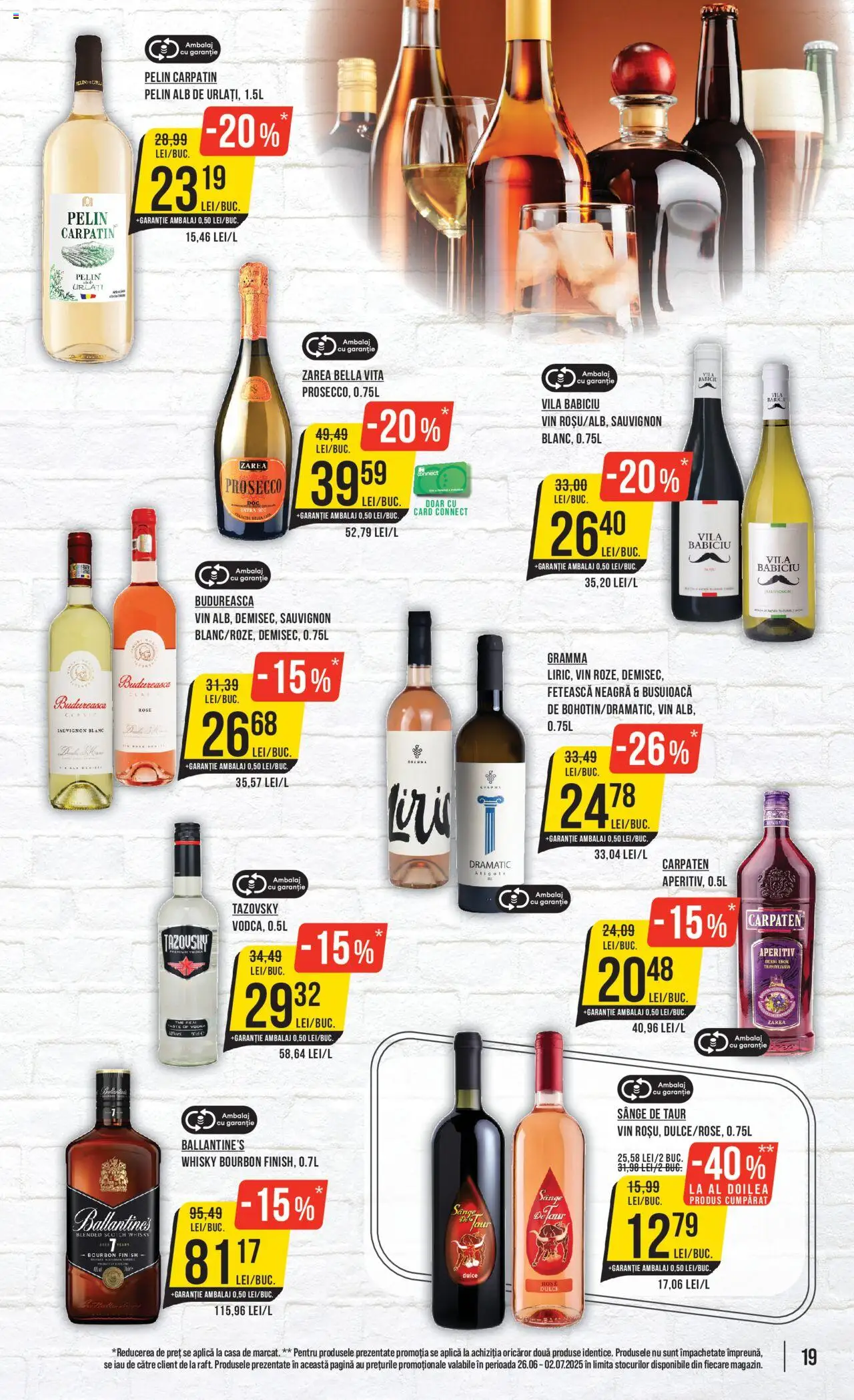Catalog Mega Image 26 Iunie - 1 Iulie 2025 | Pagina 19 | Produse: Prosecco, Vin, Bourbon, Vodka