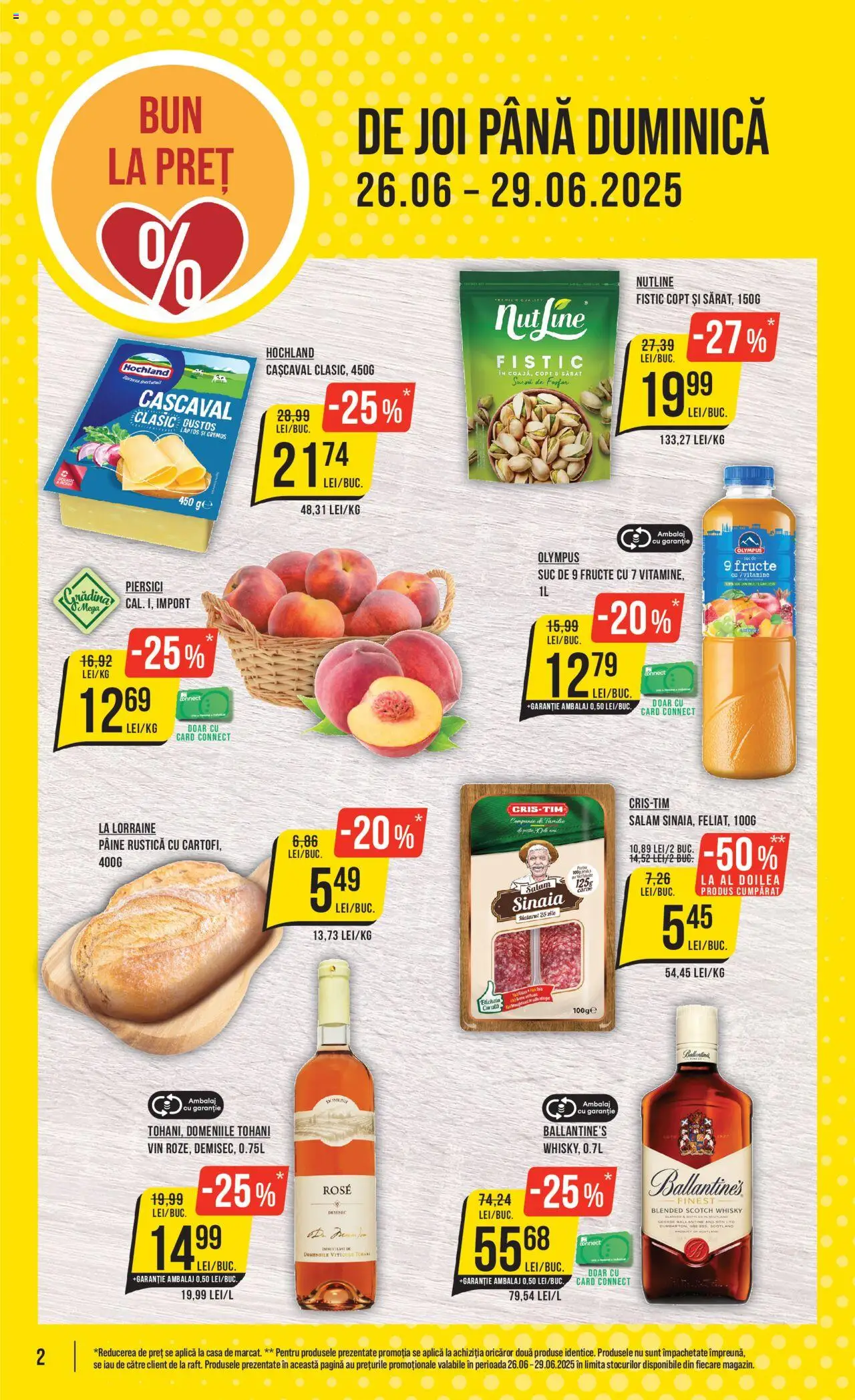 Catalog Mega Image 26 Iunie - 1 Iulie 2025 | Pagina 2 | Produse: Cașcaval, Salam, Cartofi, Fructe