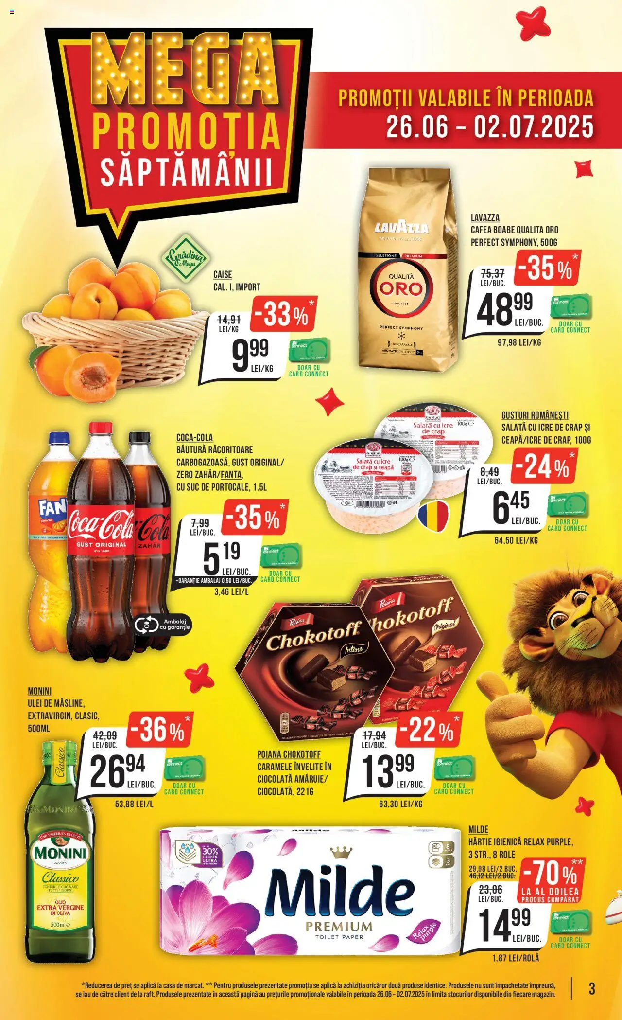 Catalog Mega Image 26 Iunie - 1 Iulie 2025 | Pagina 3 | Produse: Amerikan servis, Ulei, Salată, Ceapă