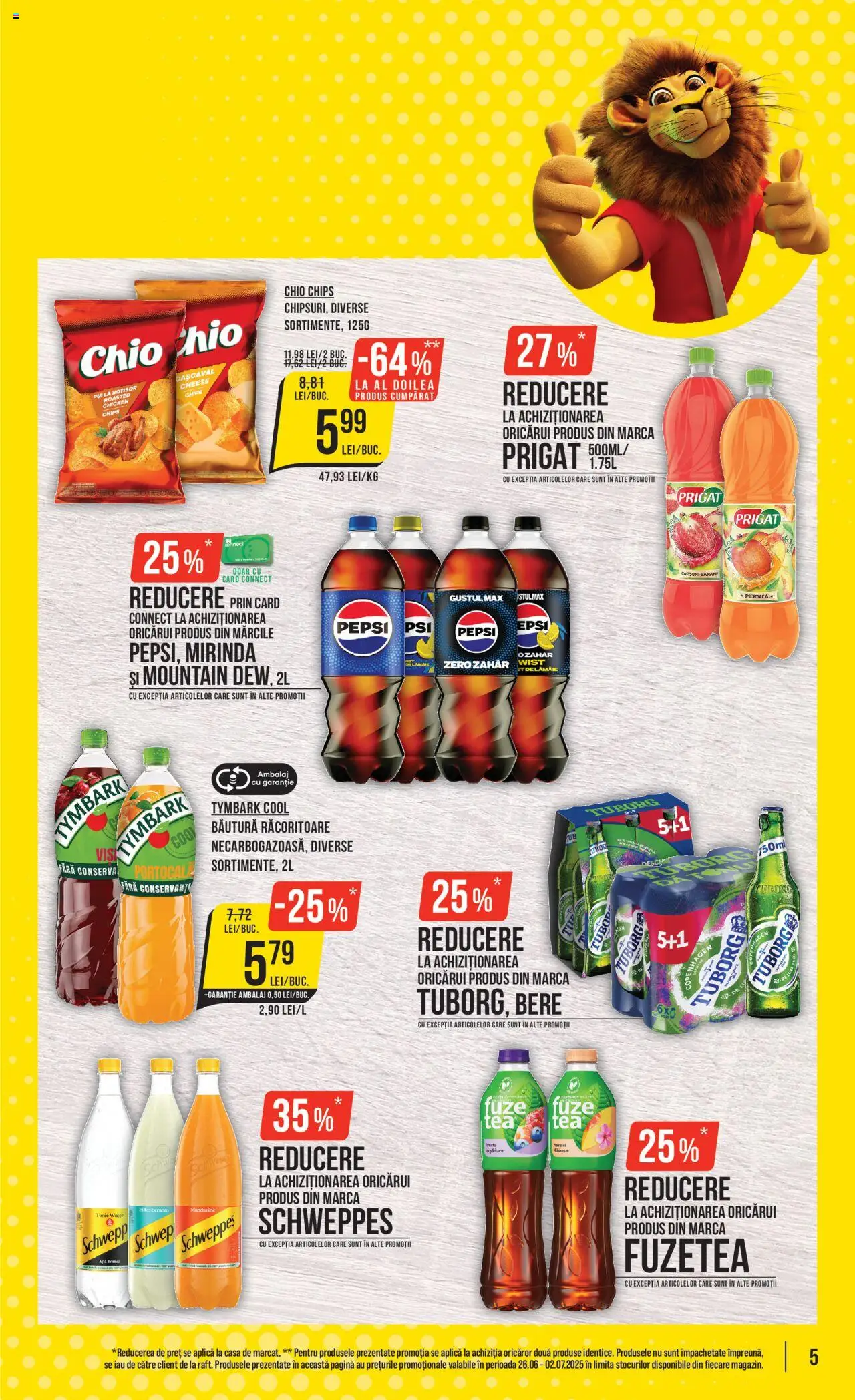 Catalog Mega Image 26 Iunie - 1 Iulie 2025 | Pagina 5 | Produse: Piersică, Cașcaval, Banane, Căpșuni