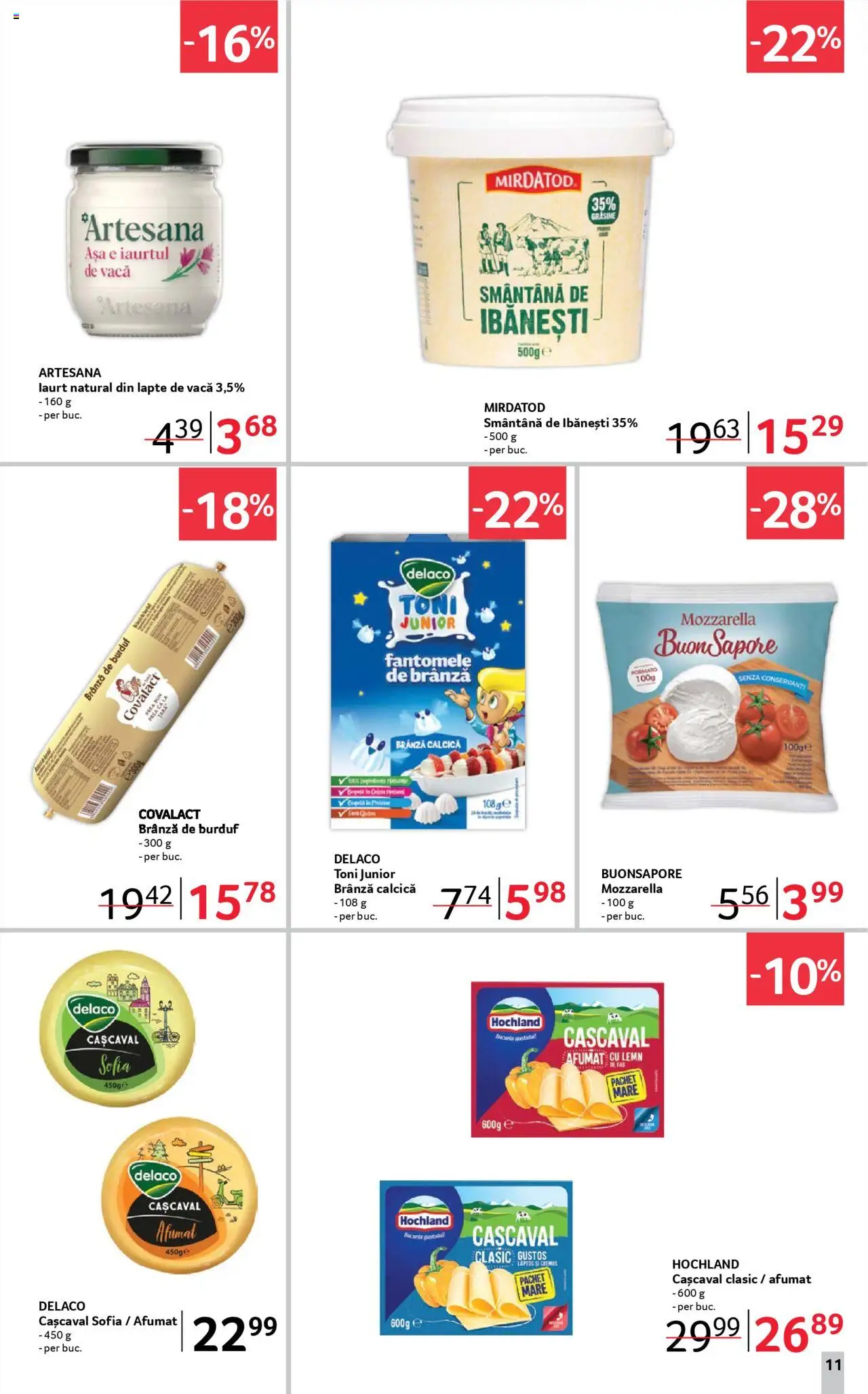 Catalog Selgros 27 Iunie - 9 Iulie 2025 | Pagina 11 | Produse: Cașcaval, Mozzarella, Lapte, Smântână