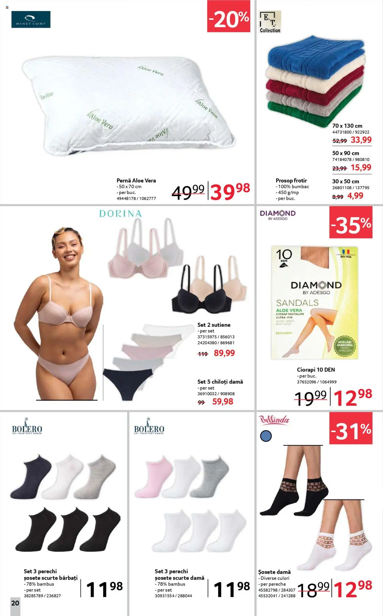 Catalog Selgros 27 Iunie - 9 Iulie 2025 | Pagina 20 | Produse: Aloe vera, Pernă, Chiloți, Șosete
