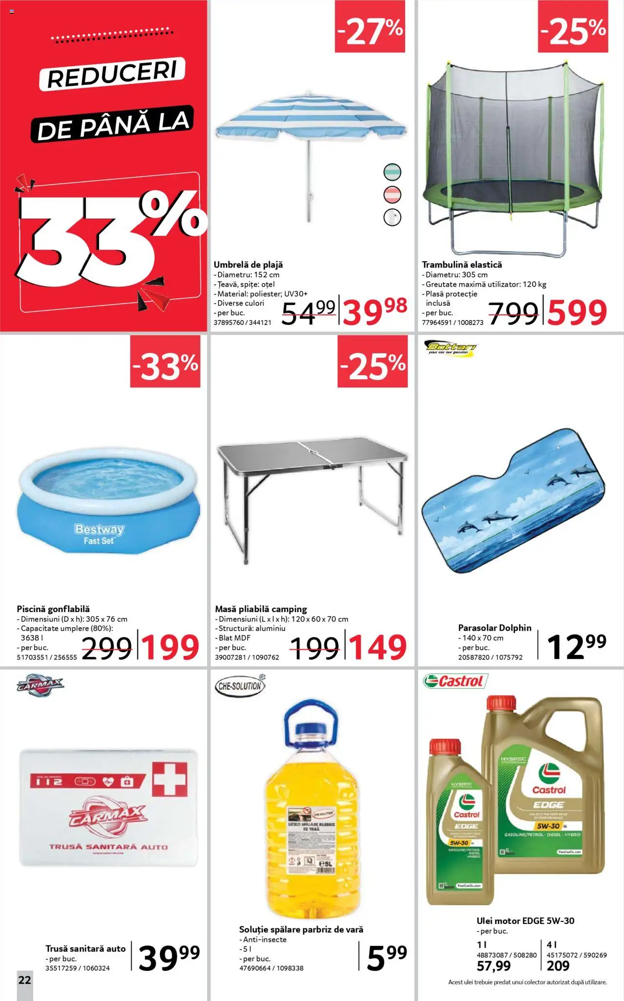 Catalog Selgros 27 Iunie - 9 Iulie 2025 | Pagina 22 | Produse: Umbrelă, Piscină, Masă, Köpek Uzaklaştırıcılar